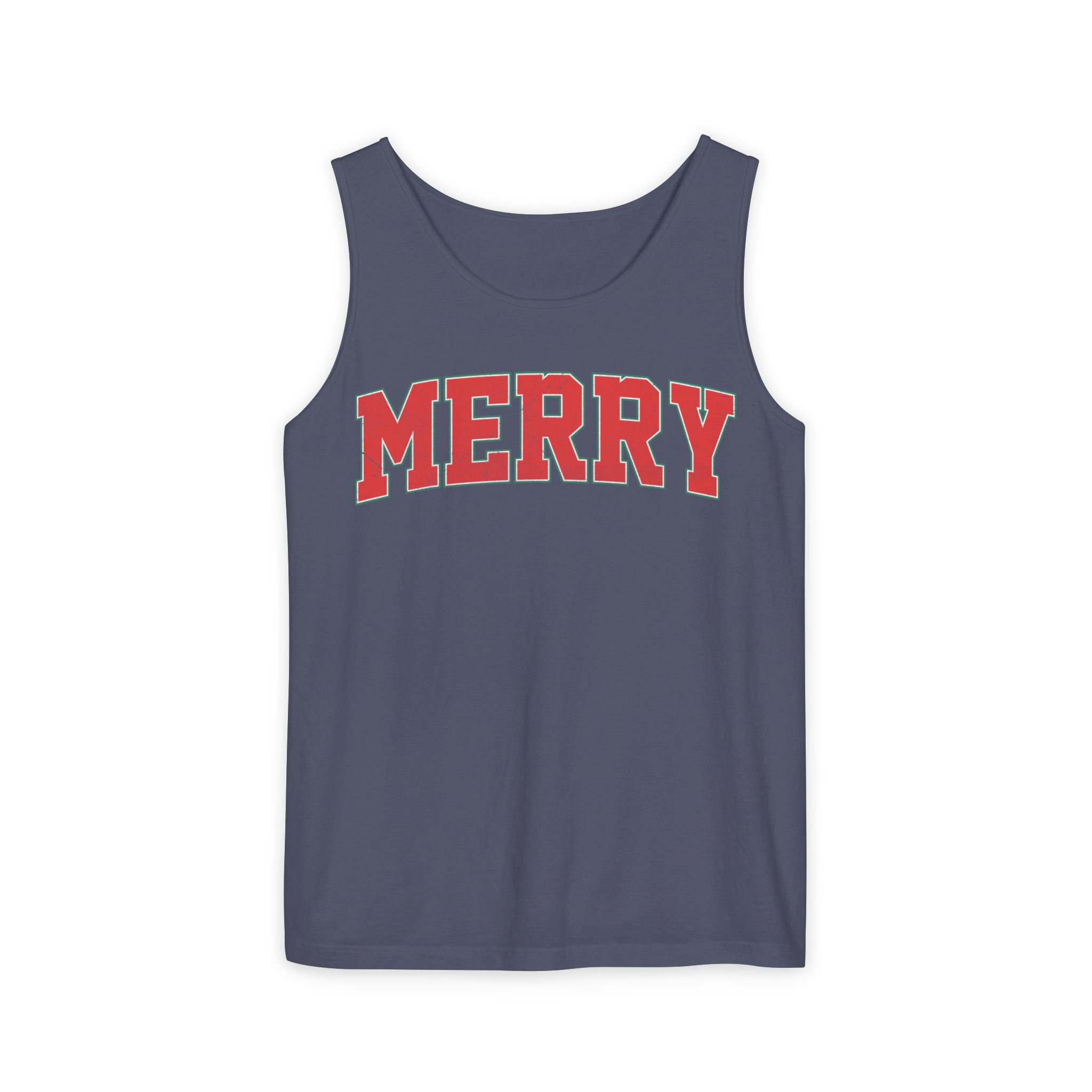 Merry Tank Top, Merry Christmas Tank, Xmas Tank Tops, Retro Merry Tank Tops, Unisex Christmas Gift, Women Christmas Gift, Girls Christmas Tank