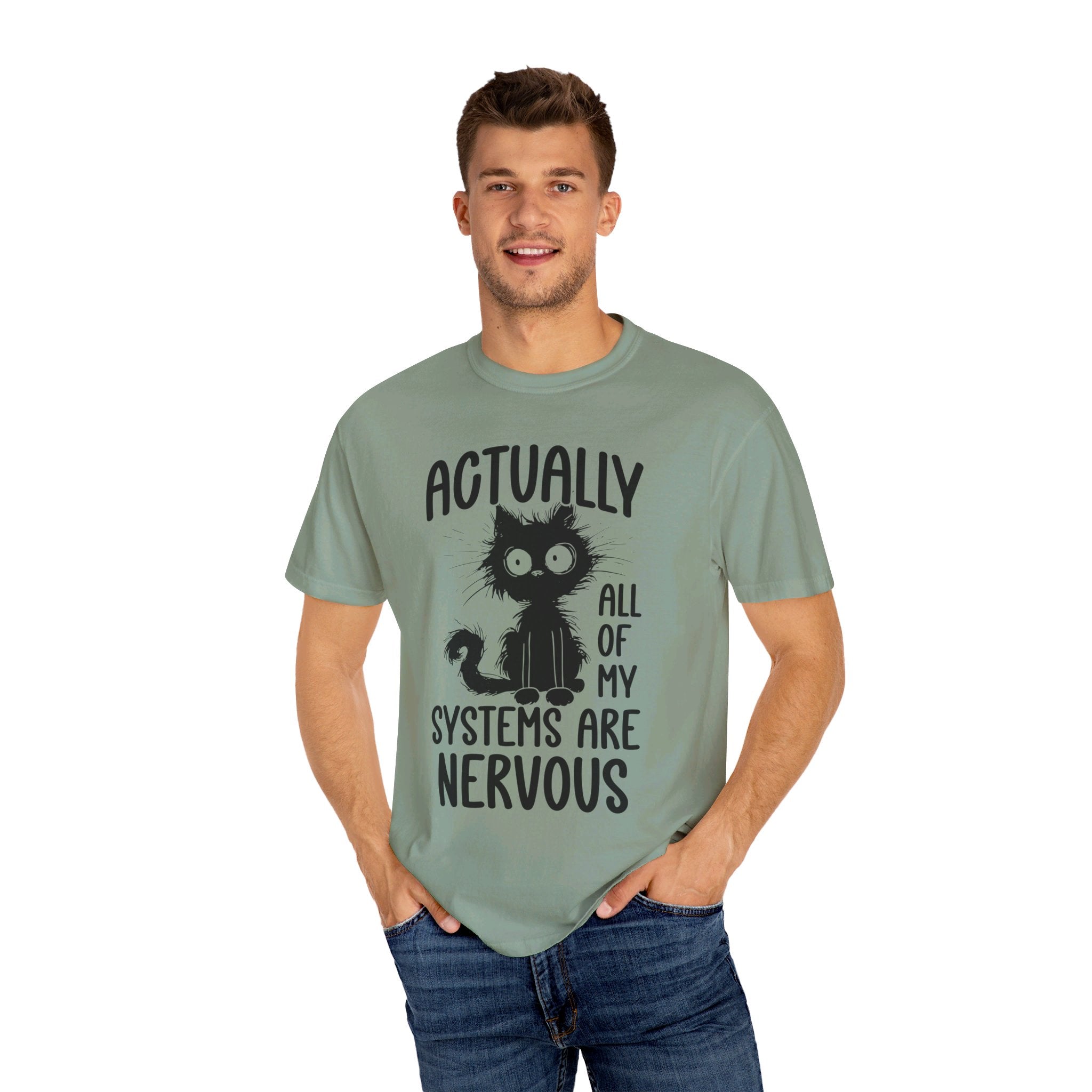 Actually All of My Systems Are Nervous Shirt, Raccoon Shirt, Mental Health Shirt, Anxiety Tshirt, Funny Tshirt, Vintage Retro Graphic Shirt