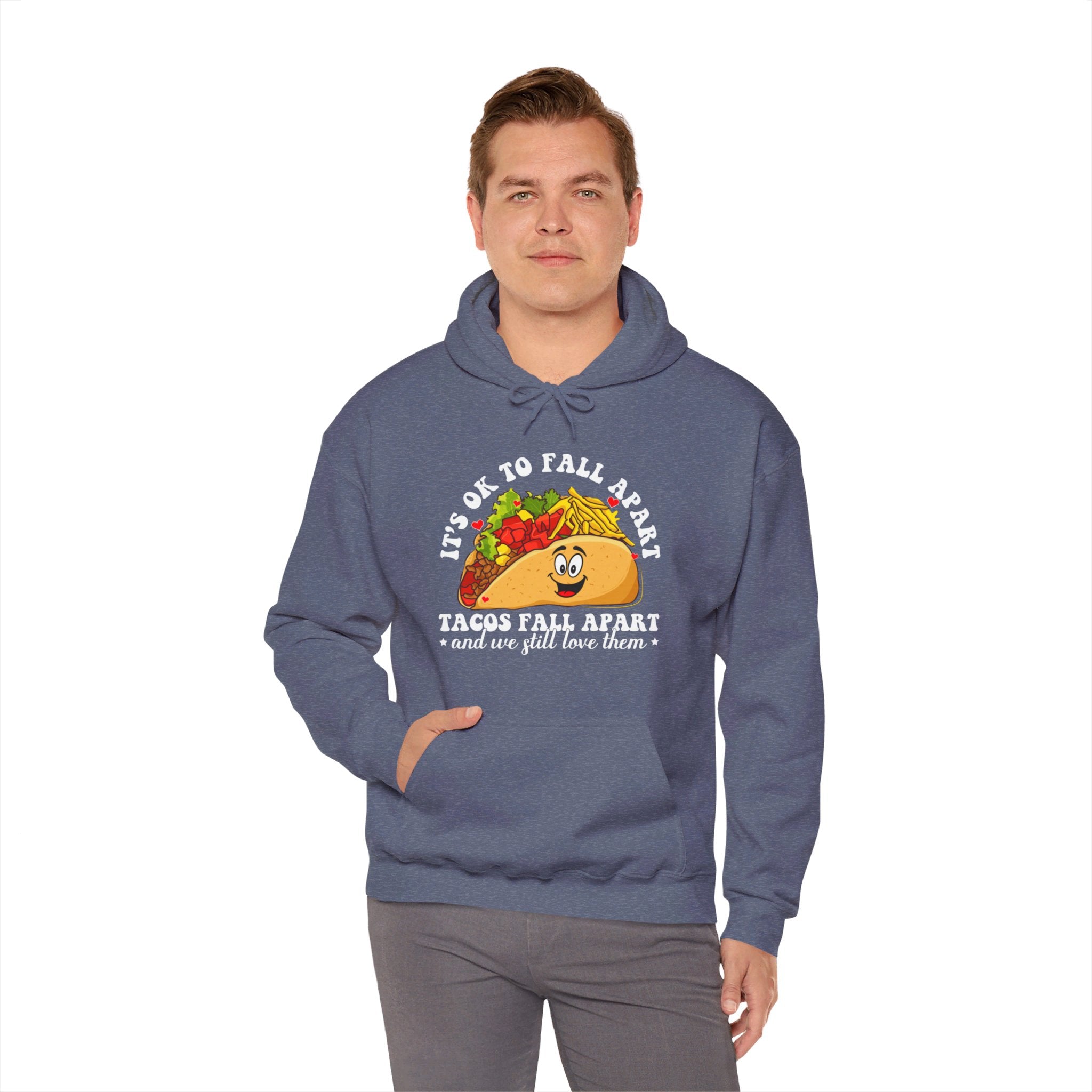 It's ok to fall apart taco Hoodie, Diversely Human Hoodie, Mental Health Awareness Hoodie, Suicide Prevention Hoodie