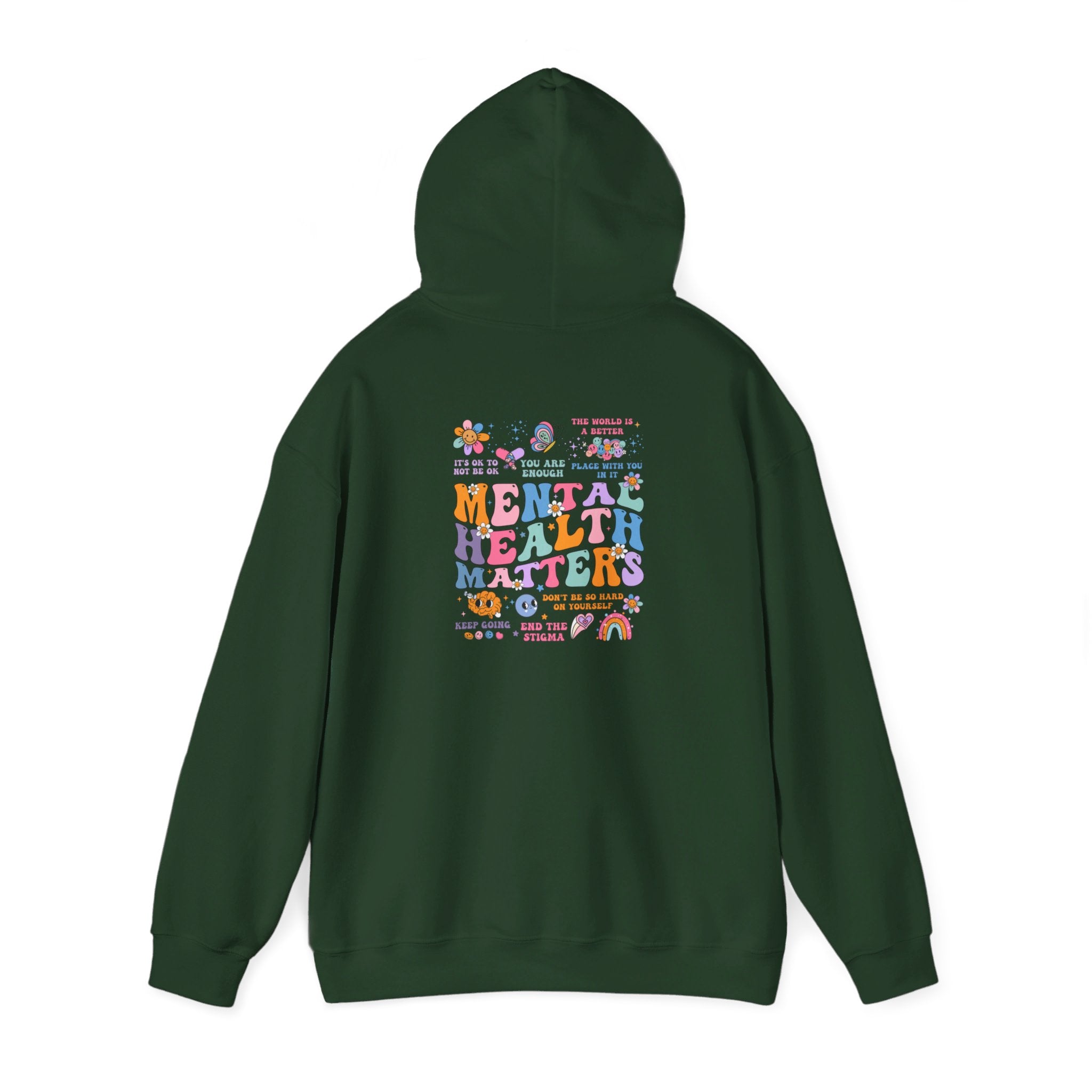 Mental Health Matters Hoodie, Mental Health Sweatshirt, Mental Health Awareness Hoodie, Front and Back Hooded Sweatshirt, Aesthetic Hoodie