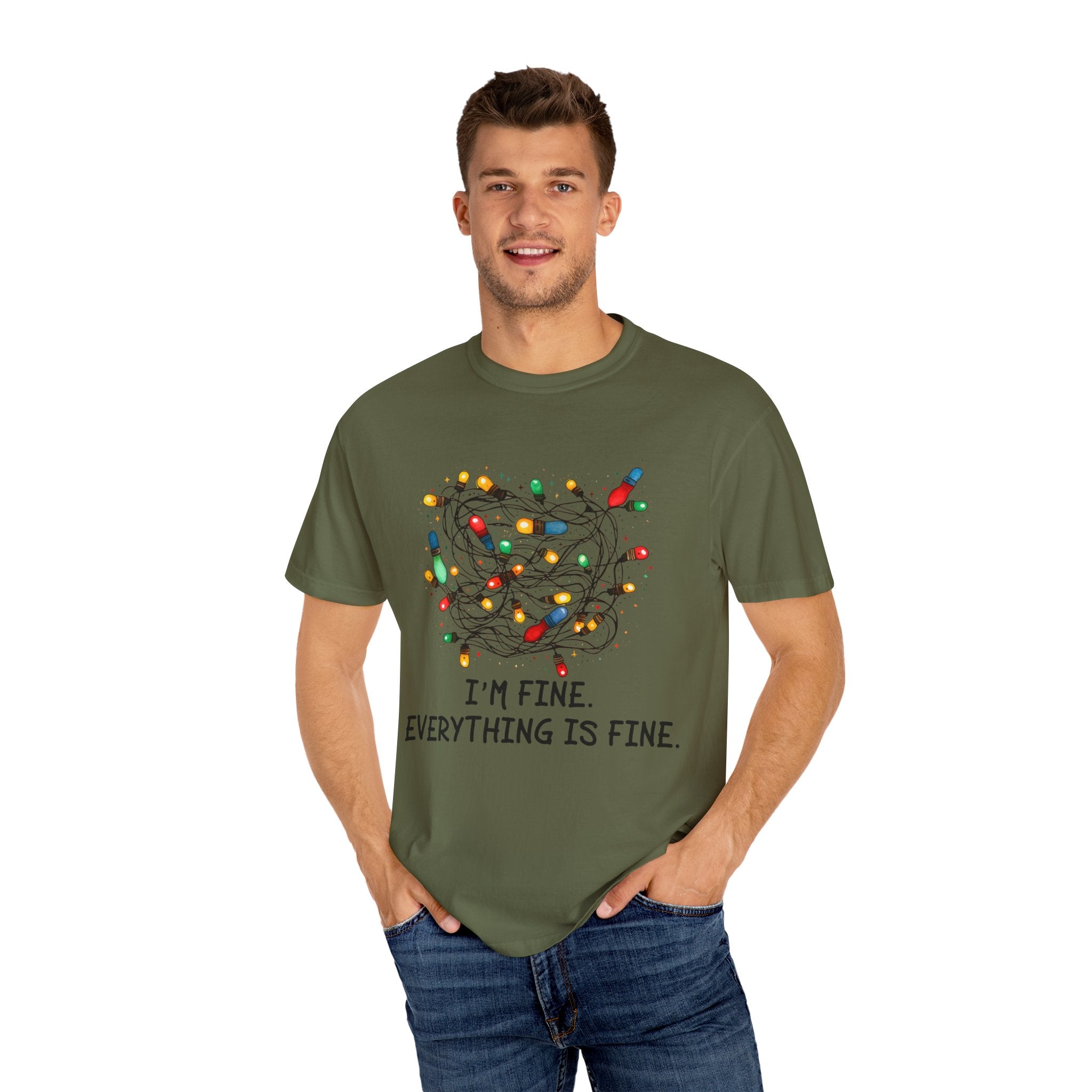 Everything Is Fine Shirt, Christmas Tshirt, I am Fine T-shirt, This Is Fine Tshirt, Funny Christmas Tee, Sarcastic Tshirt, Motivational Gift