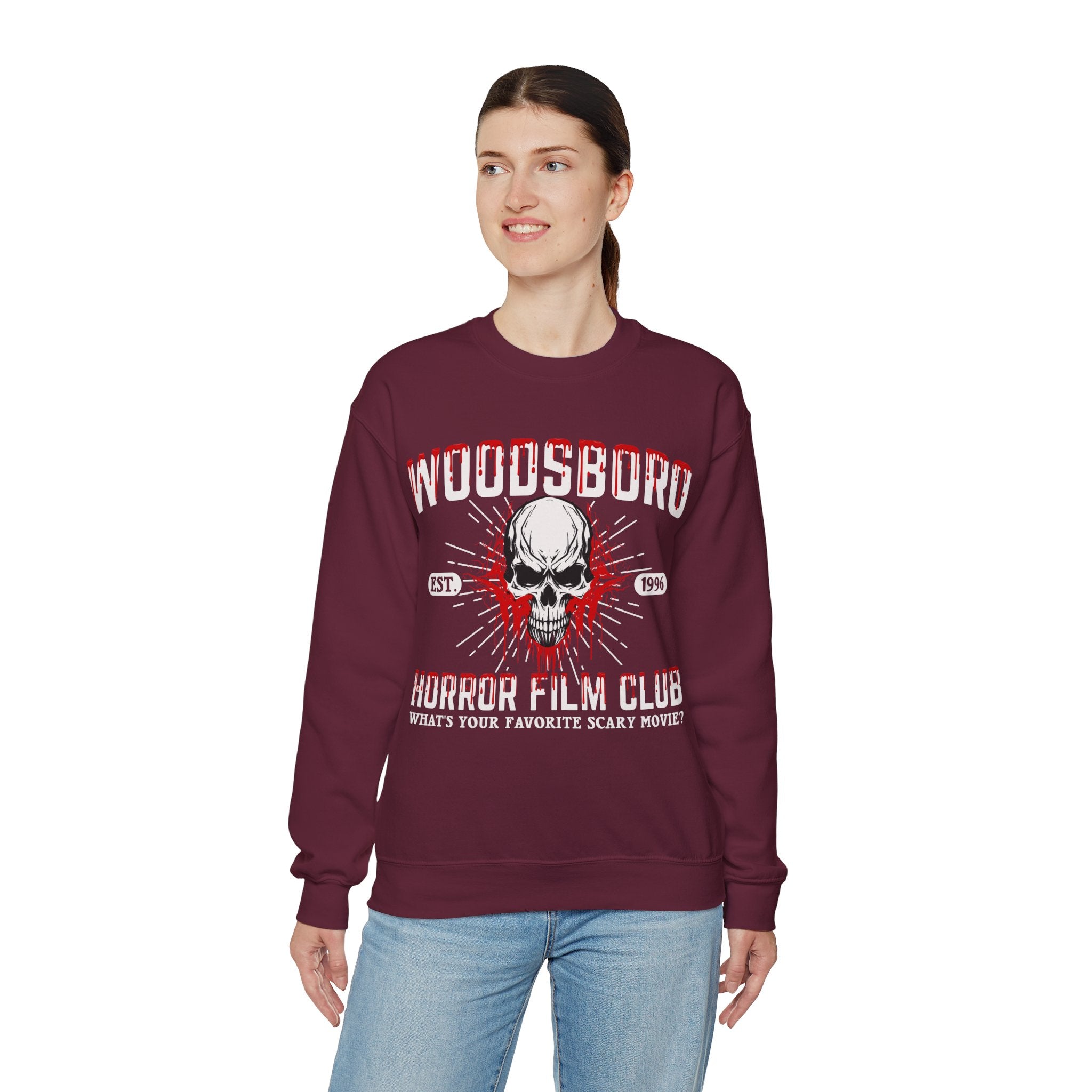 Woodsboro Sweatshirt, Woodsboro Horror Film Club Shirt, 90s Horror Movie Tee, Horror Movie Shirt, Woodsboro High Sweater, Horror Movie Gifts