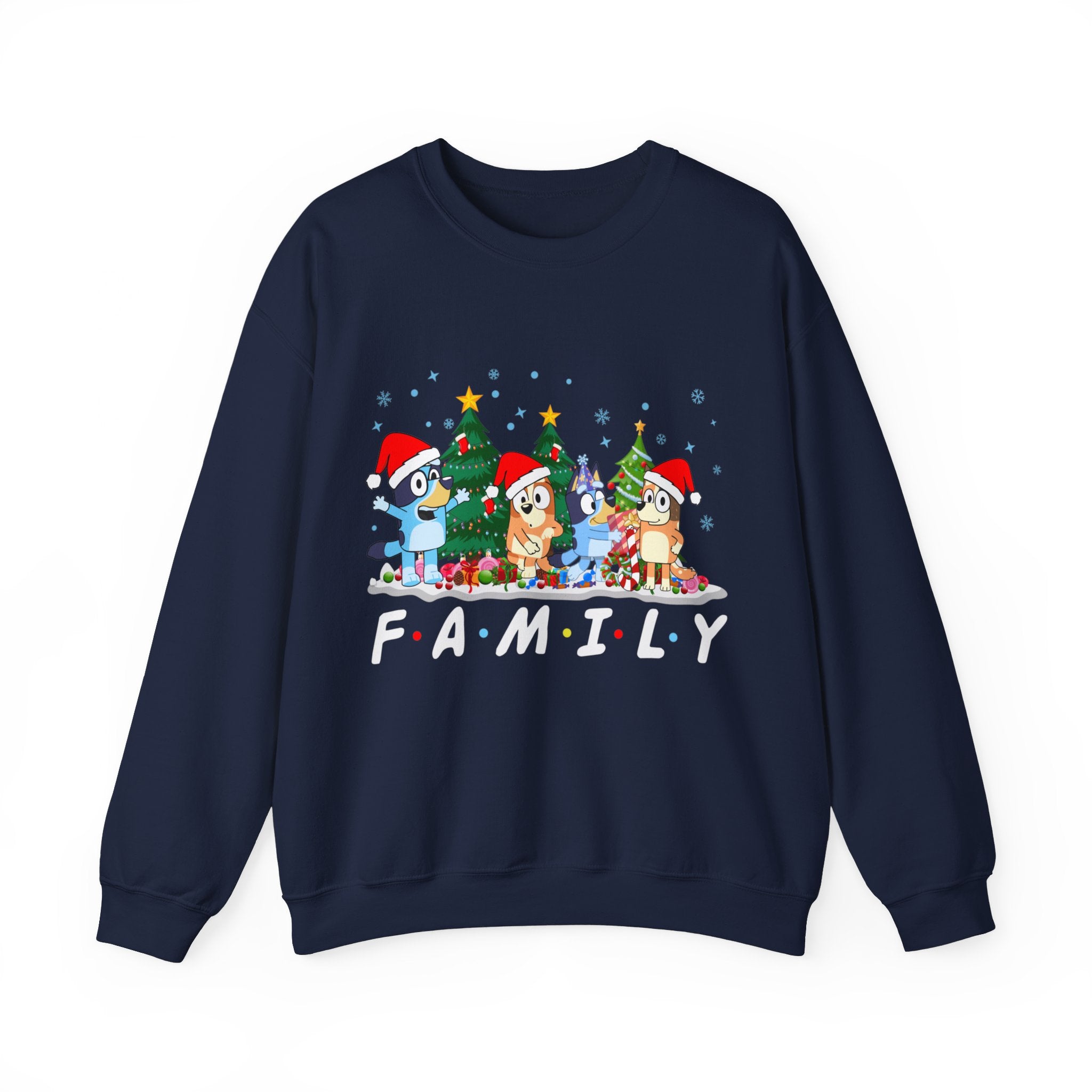 Christmas Bluey Family Sweatshirt, Bluey Party Family Xmas Shirt, Funny Christmas Shirt, Christmas Bluey Sweatshirt, Bluey Party Christmas