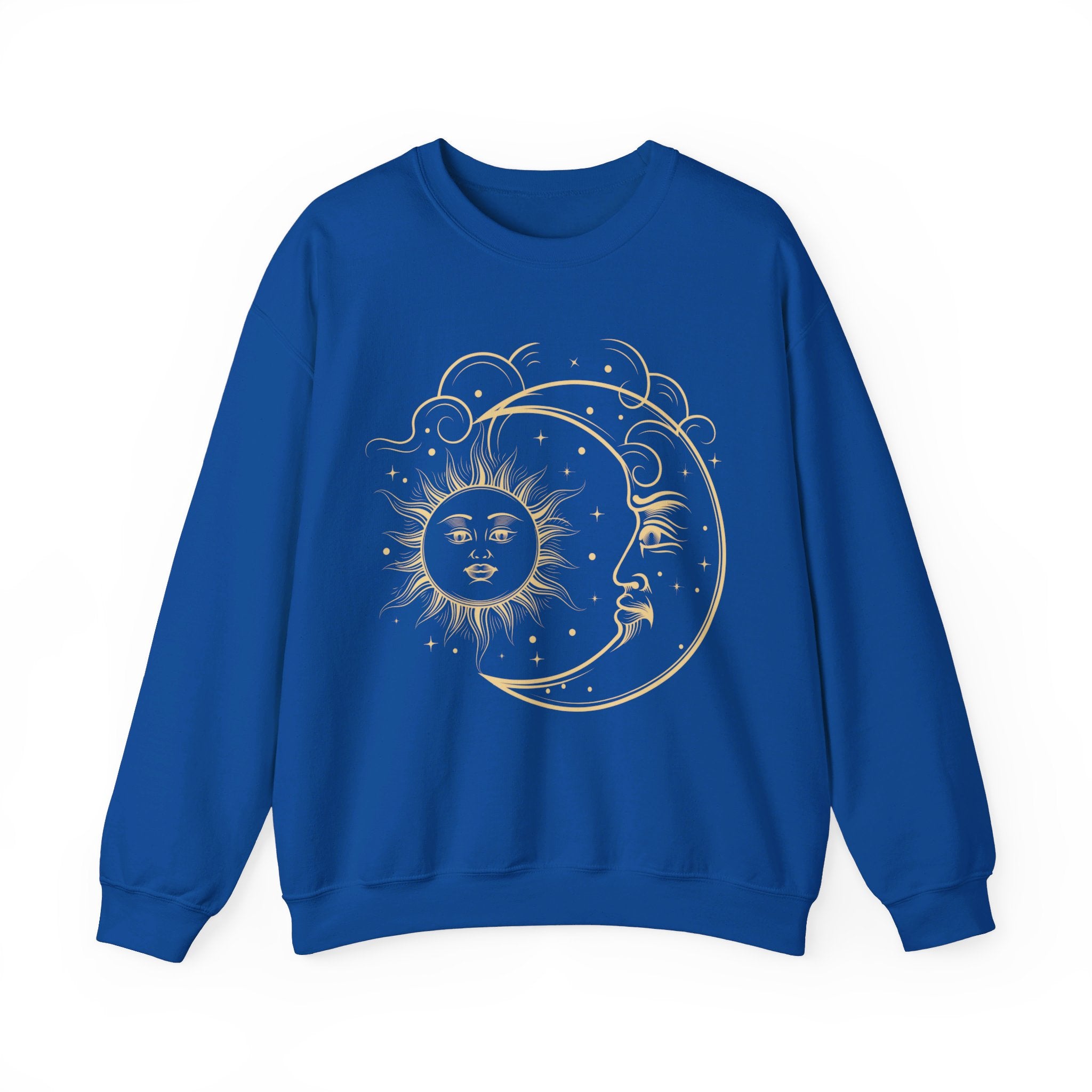 Sun and Moon Crewneck, Celestial Sweatshirt, Boho Sun and Moon Shirt, Hippie Hoodie, Retro Shirt, Vintage Style