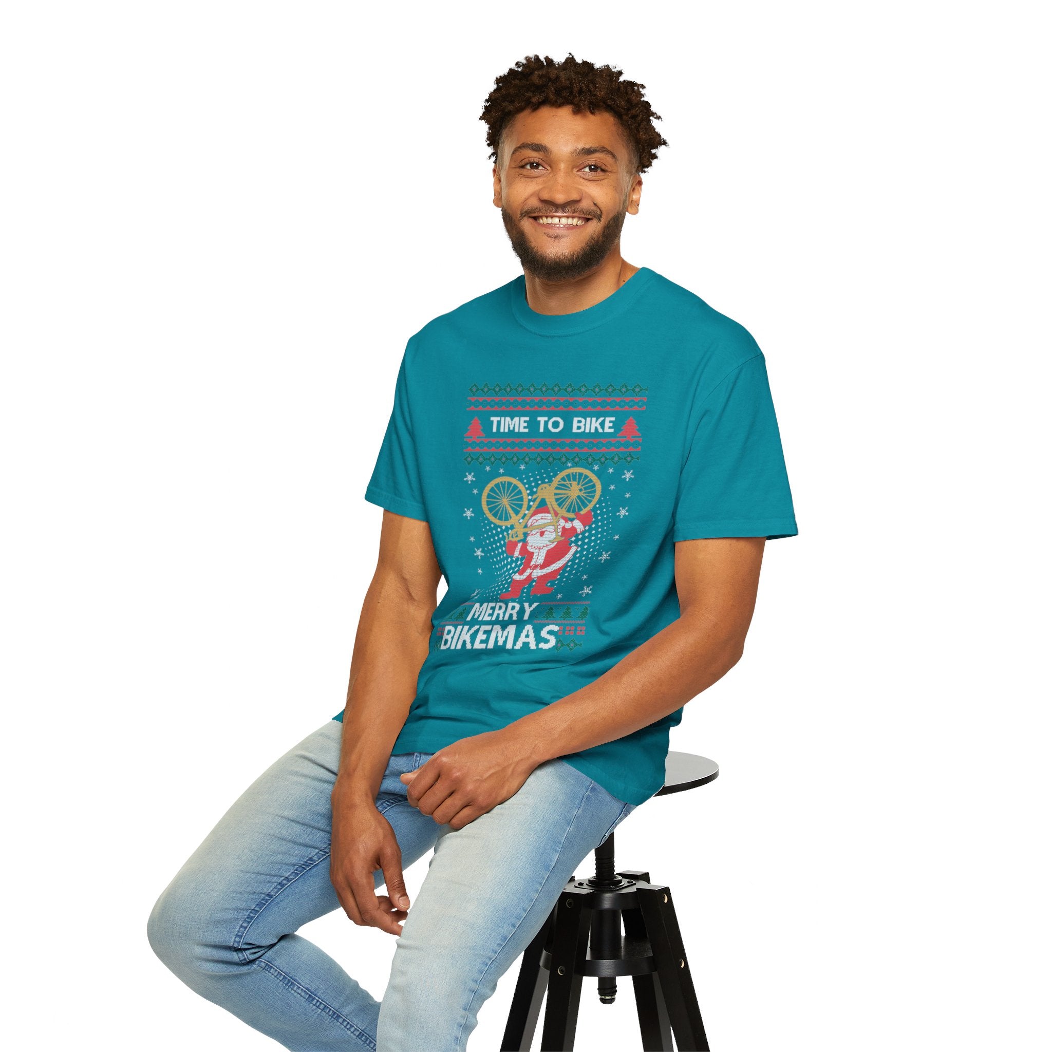 Funny Ugly Time To Bike Tshirt, Merry Bikemas Shirt