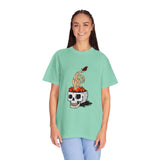 Skull skeleton hand halloween T-Shirt, Skeleton Hand T-Shirt, Skeleton Shirt, Horror Gift, Skeleton Rock Tee, Rock and Roll Shirt, Comfort Colors Shirt