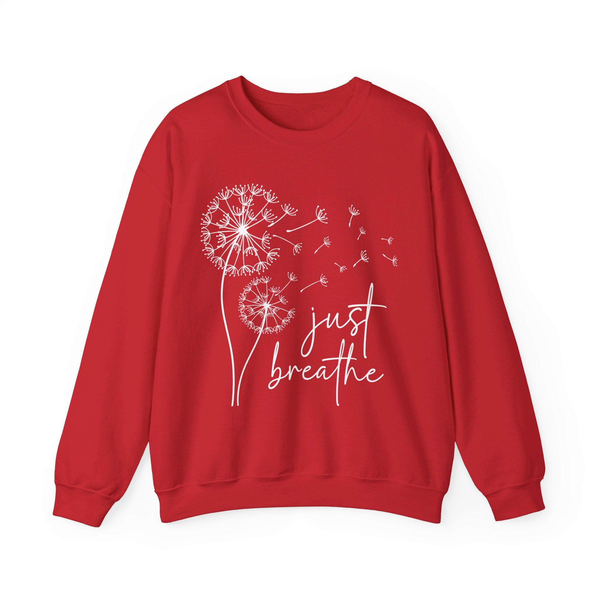 Just Breathe Sweatshirt, Yoga Shirt, Motivational Shirt, Positive Shirt, Gift for Yoga Lover, Positive Tee, Brunch Shirt, Meditation Gift, Good Tee