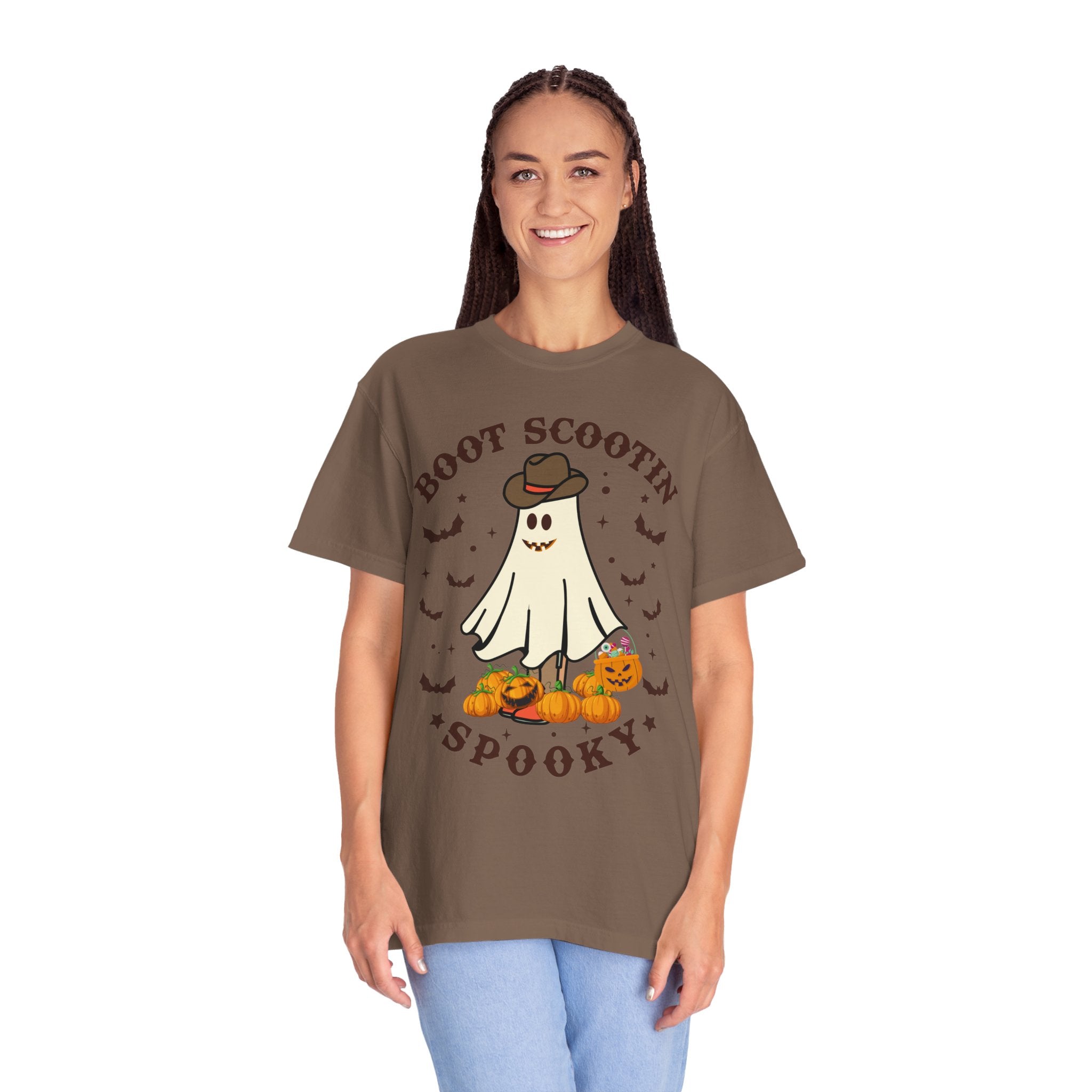 Boot Scootin Spooky Shirt, Halloween Shirt, Cowboy Ghost Shirt, Western Halloween Shirt, Cute Spooky Shirt, Halloween Gift