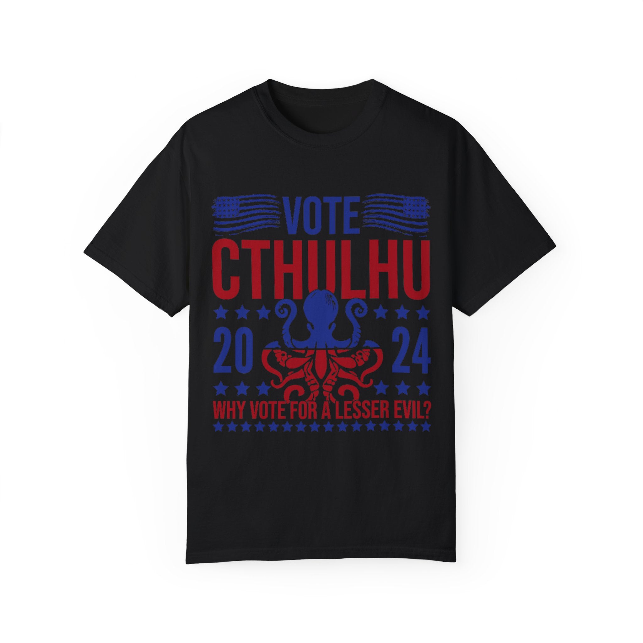 UNIDAZE Vote Cthulhu Shirt, Funny Political Satire Shirt, Funny 2024 Election Shirt, Greater Evil Shirt, Lovecraftian Gift, Horror Lovers Printify Cotton Crew neck cthulhu cthulhu gift cthulhu shirt DTG election funny 2024 election funny election shirt greater evil horror lover lovecraft lovecraftian gift Men's Clothing Oversized politcal satire T-shirts TikTok Unisex vote cthulhu shirt Women's Clothing