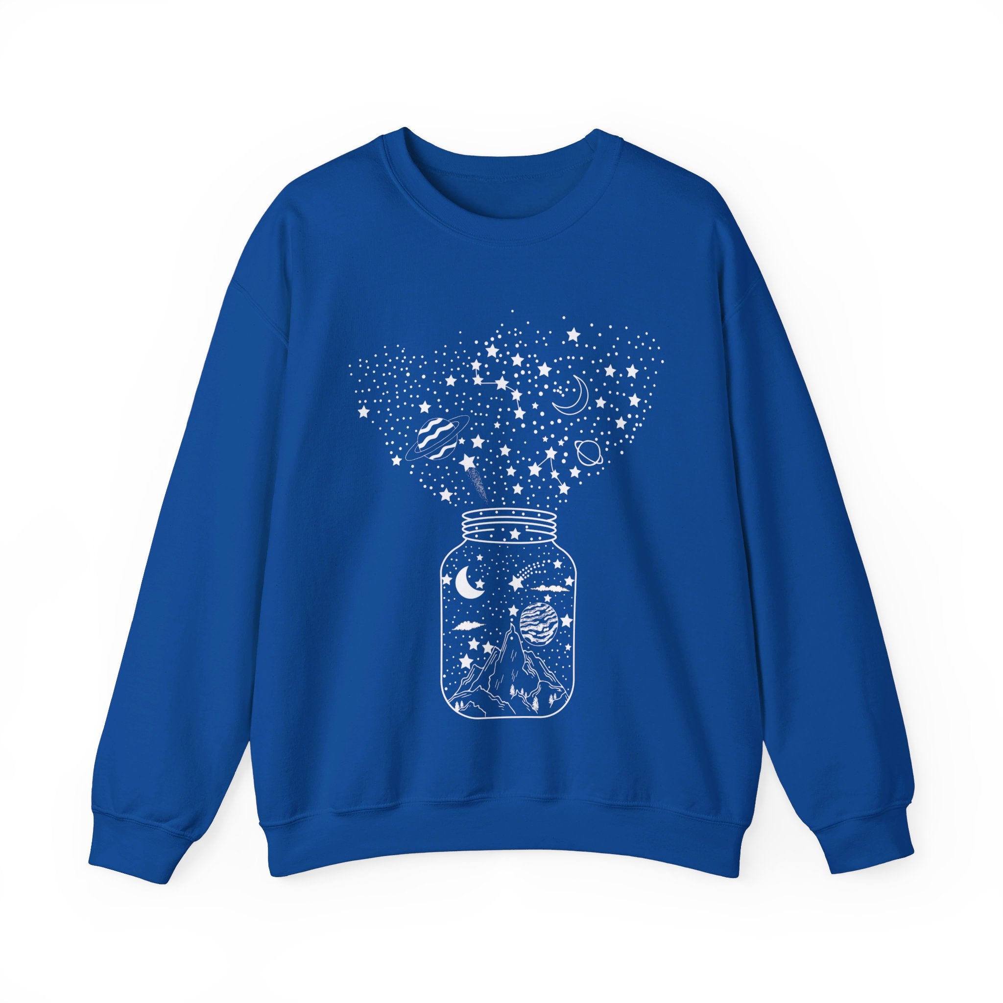 Space Sweatshirt, Planet Sweatshirt, Star Sweatshirt, Galaxy Sweatshirt, Astronomy Tee, Mystical Gift, Moon Sweatshirt