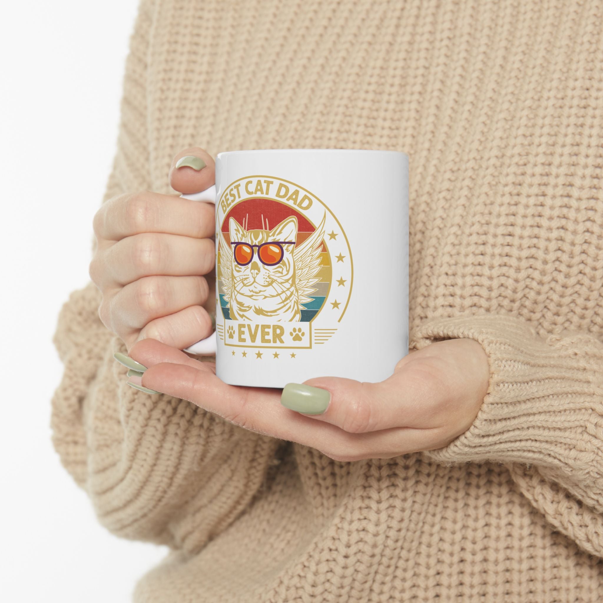 Best Cat Dad Ever Mug Gift For Cat Dad Mug Vintage Cat Dad Retro Gift Cat Dad Fathers Day Gift Cat Dad Coffee Mug Retro Cat Dad Gift Fathers