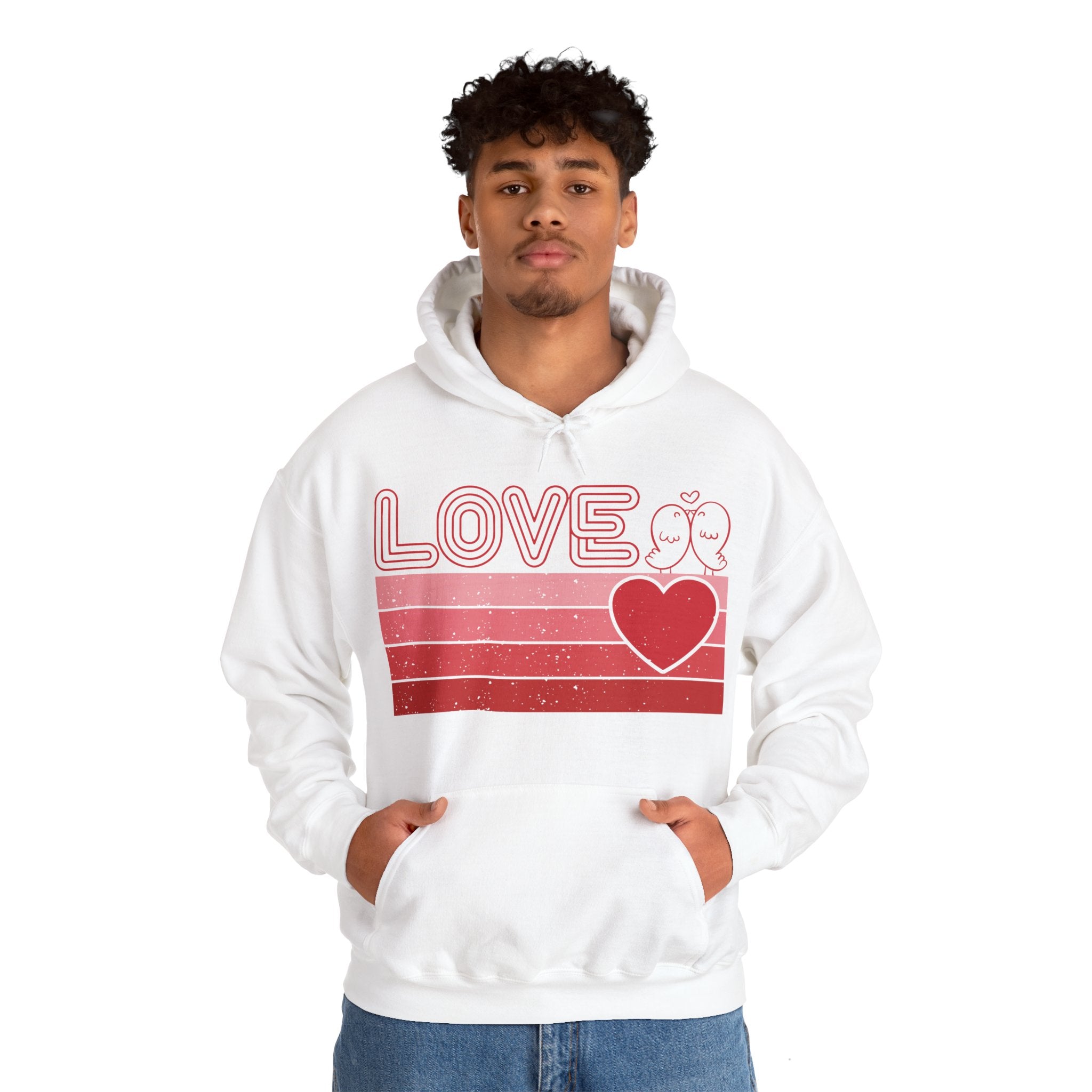 Retro Love Valentines Day Hoodie, Valentines Day Shirts For Woman, Heart Hooded Sweatshirt, Cute Valentine Shirt, Valentines Day Gift, Valentines Gift