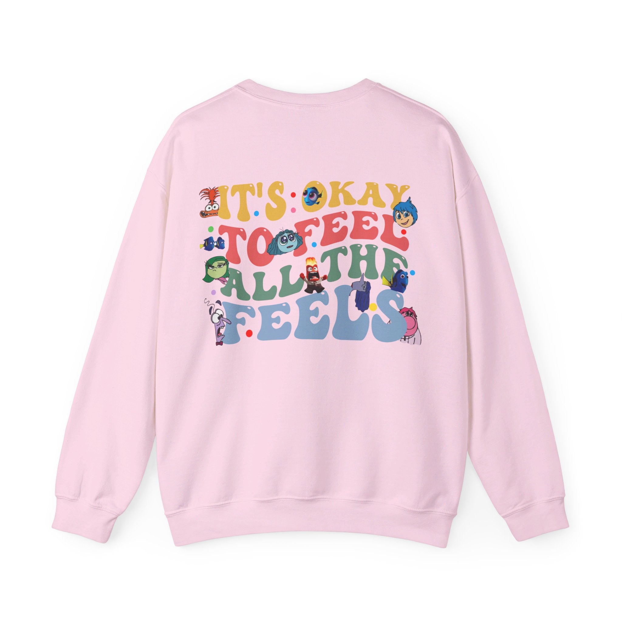 It's Okay To Feel All The Feels Shirt, Mental Health Sweatshirt, Inclusion Shirt, Speech Therapy Tee, Disney Inside Out T-Shirt, Disney Gift