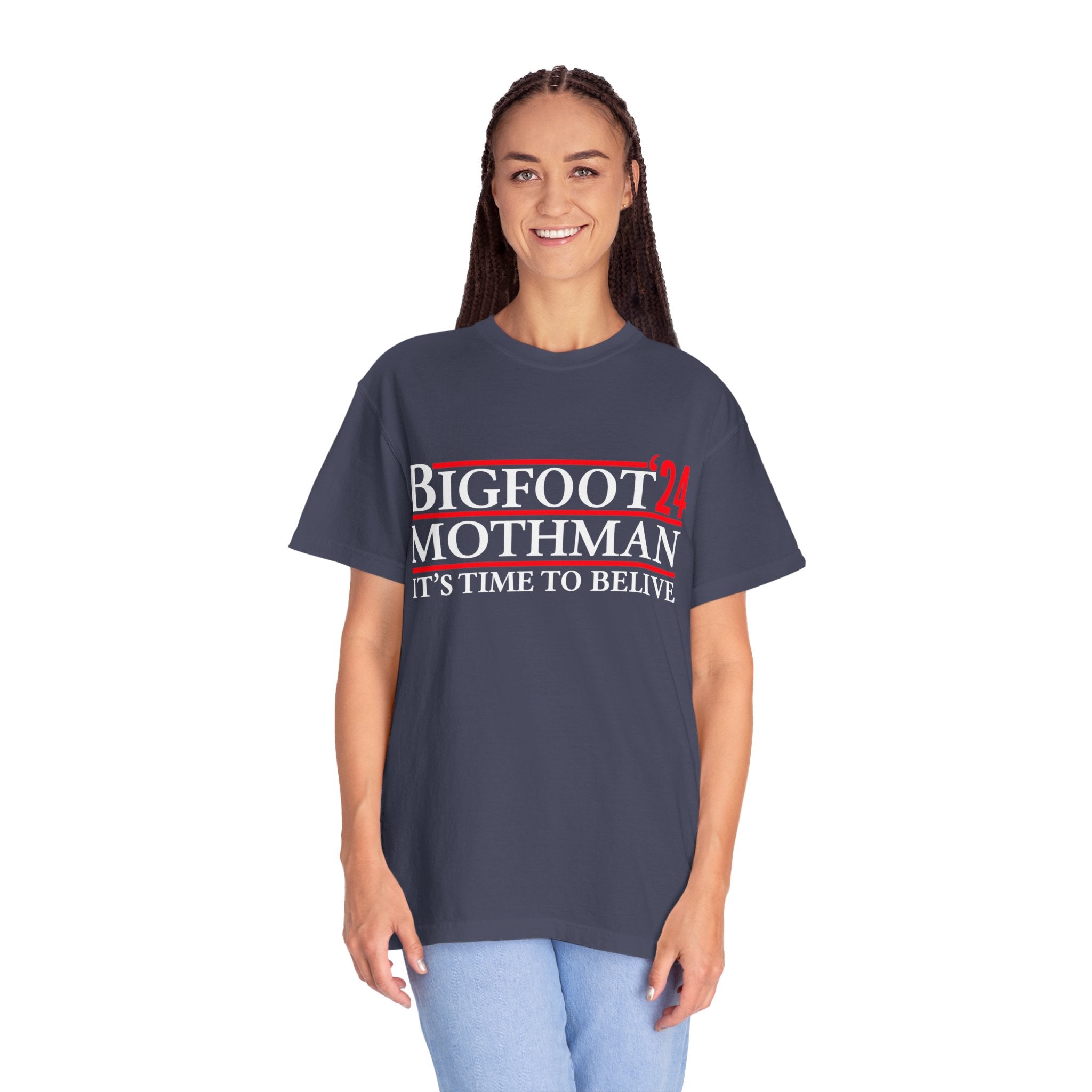 UNIDAZE Bigfoot Mothman 2024 President Election Shirt, Funny Vote Bigfoot Political Satire Humor Tee, Unique T-Shirt Gift for Men and Women Printify 2024 election shirt bigfoot lover shirt bigfoot shirt bigfoot usa Cotton Crew neck DTG for president funny 2024 election funny bigfoot shirt funny election shirt joke shirt Men's Clothing mothman shirt Oversized political satire sasquatch shirt T-shirts TikTok Unisex vote bigfoot Women's Clothing