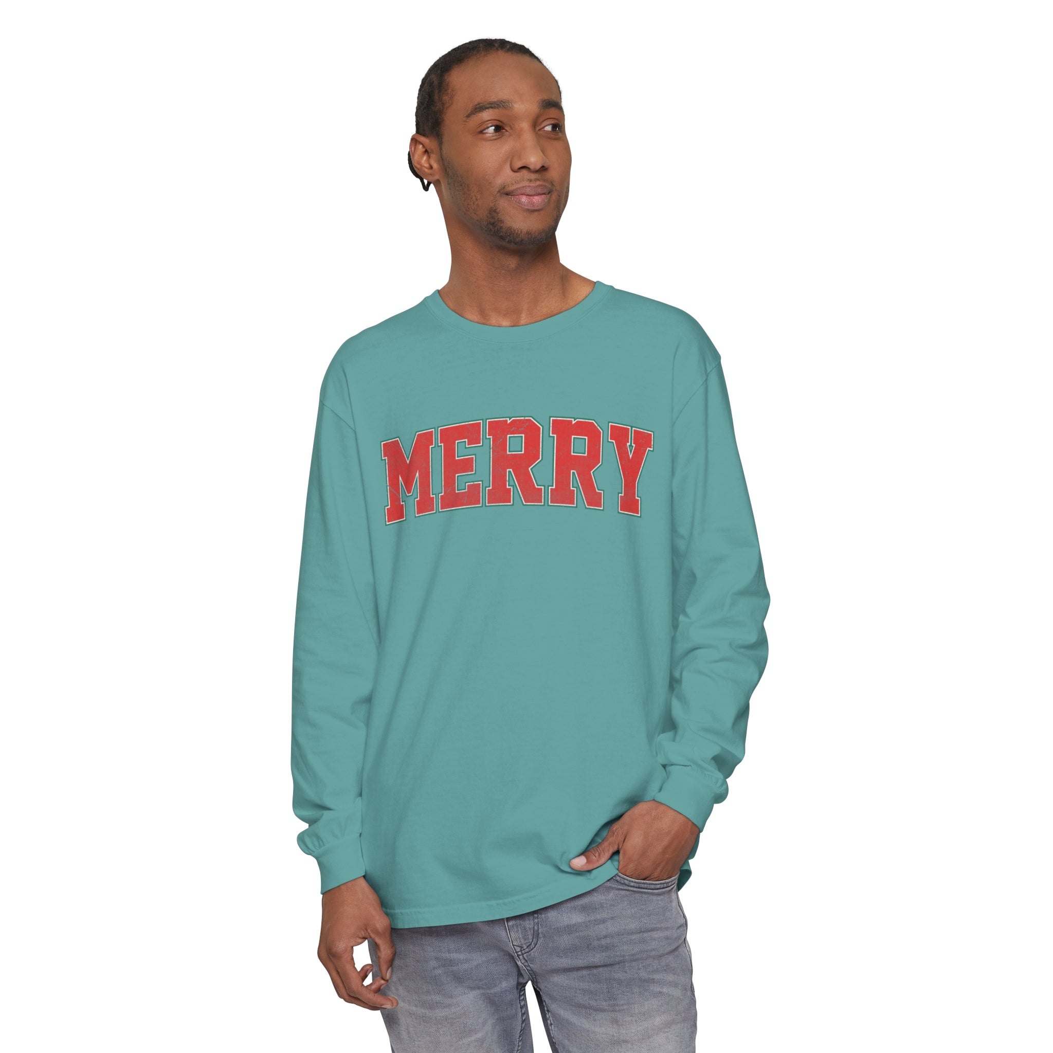 Long Sleeve Merry Shirt, Christmas Long Sleeve Shirt, Christmas Gift, Merry Christmas Tee, Merry Christmas Long Sleeve Shirt