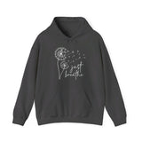 Just Breathe Hoodie, Blowing Dandelion Hoodie, Motivational Hoodie, Mental Health Hoodie, Yoga Sweater, Positive Clothing