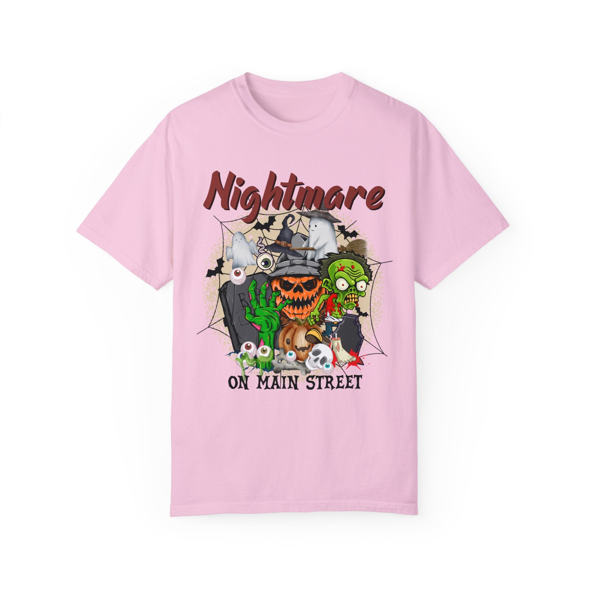 Nightmare On The Main Streat Shirt, Retro Mickey Minnie Halloween Shirts, Vintage Disney Halloween T-shirt, Halloween Pumpkin