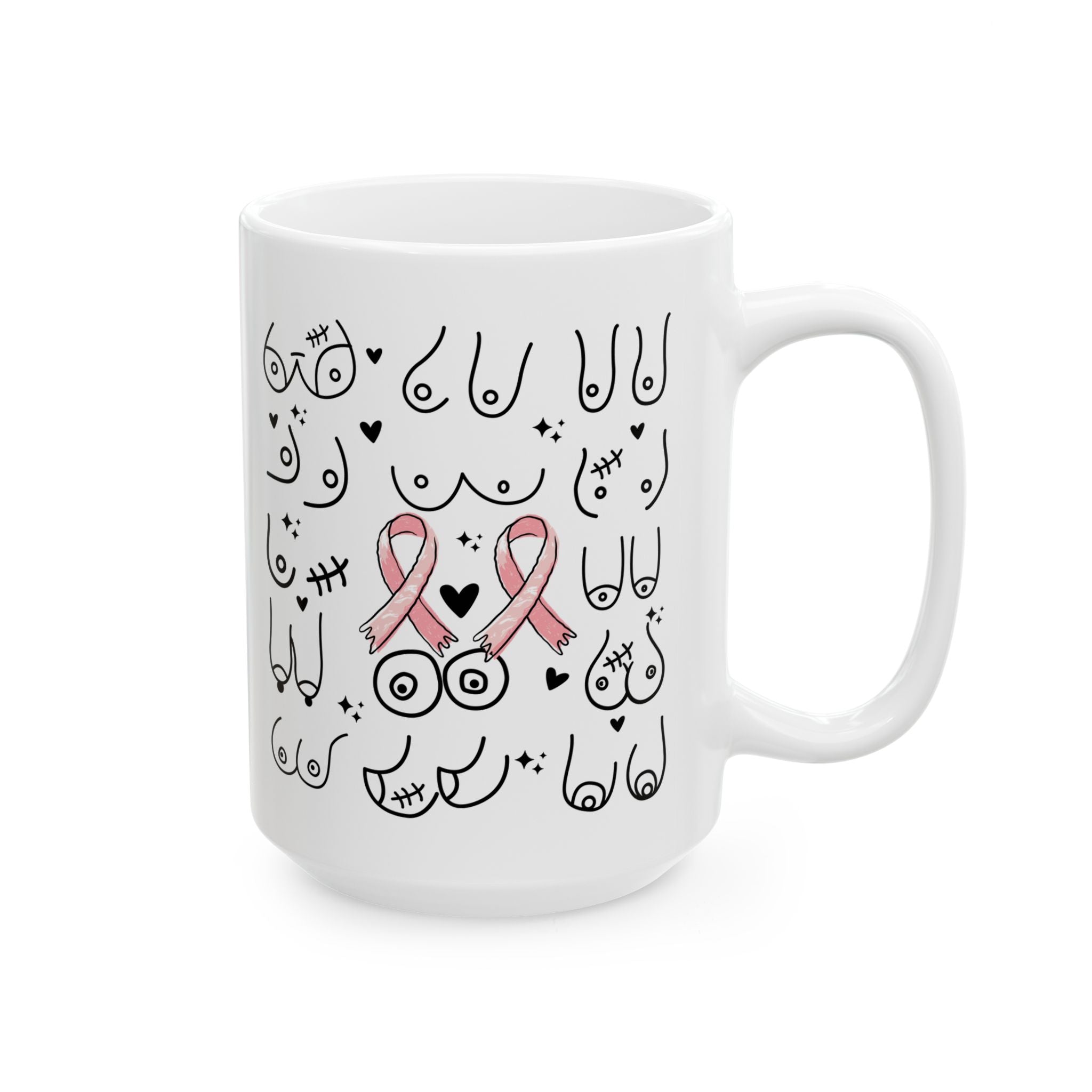 Boob Mug Feminist Mug Boobie Mug Gift For Boyfriend Girl Power Breast Cancer Survivor