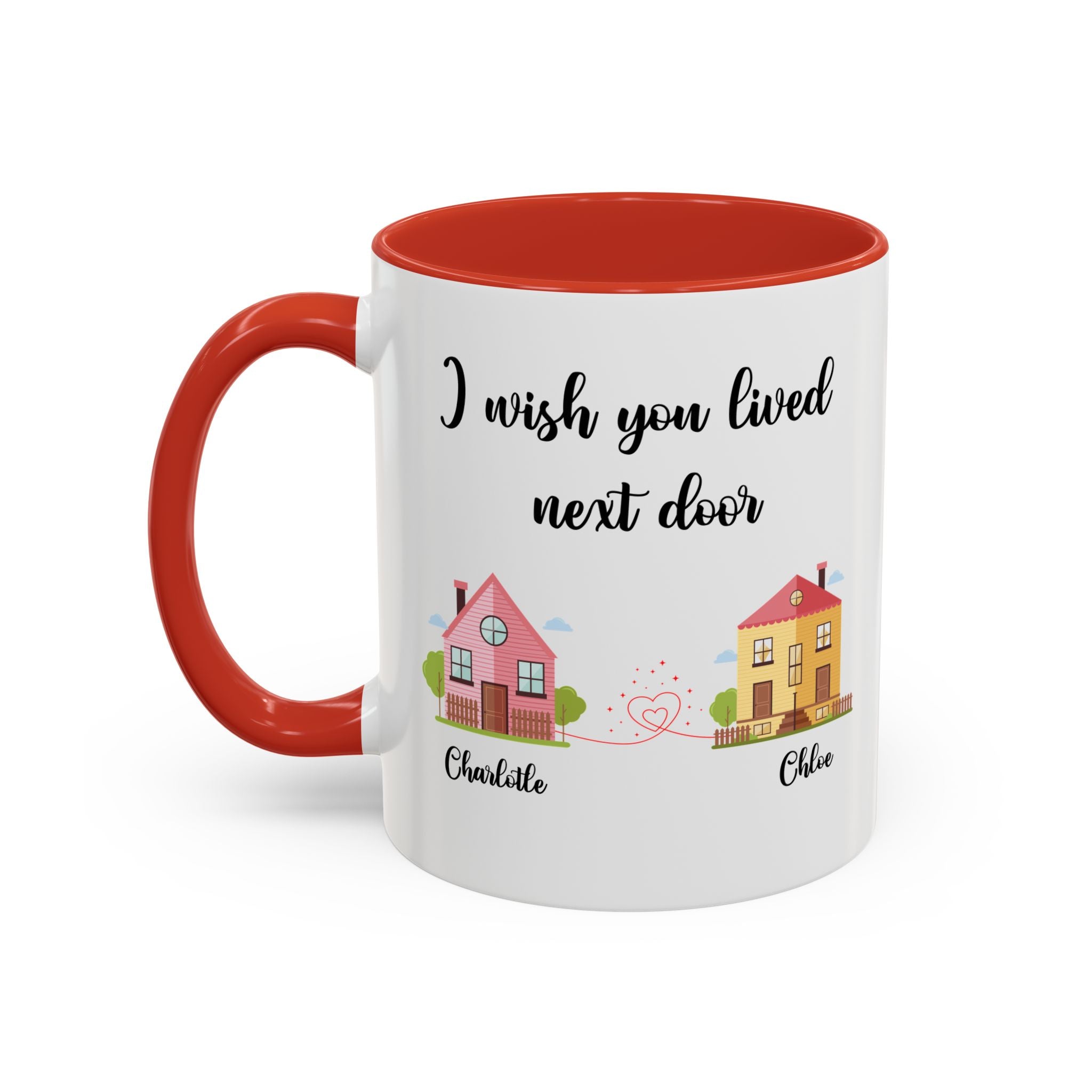 I Wish You Lived Next Door Mug, Bestie Coffee Mug, Long Distance Mug, Moving Away Mug, Best Friend Christmas, Bestie Birthday Gift, Bff Mug