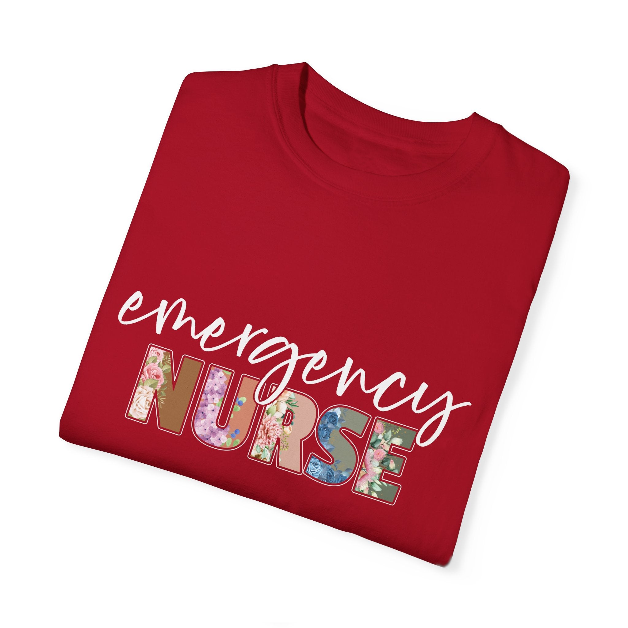 Floral Emergency Nurse Shirt, Emergency Nurse T-Shirt, Emergency Room Nurse Tshirt, Emergency Department Gift For New Er Nurse