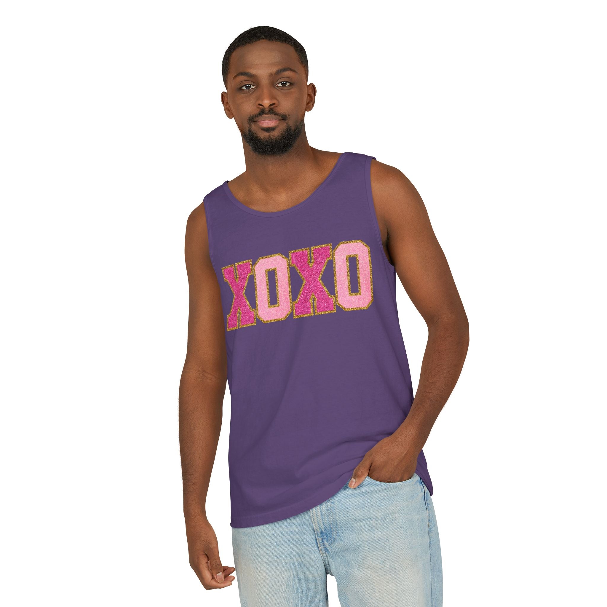 Xoxo Heart Tank Top, Gift for Valentines, Cute Heart, Unisex Tank Top, Womens Fitness Top