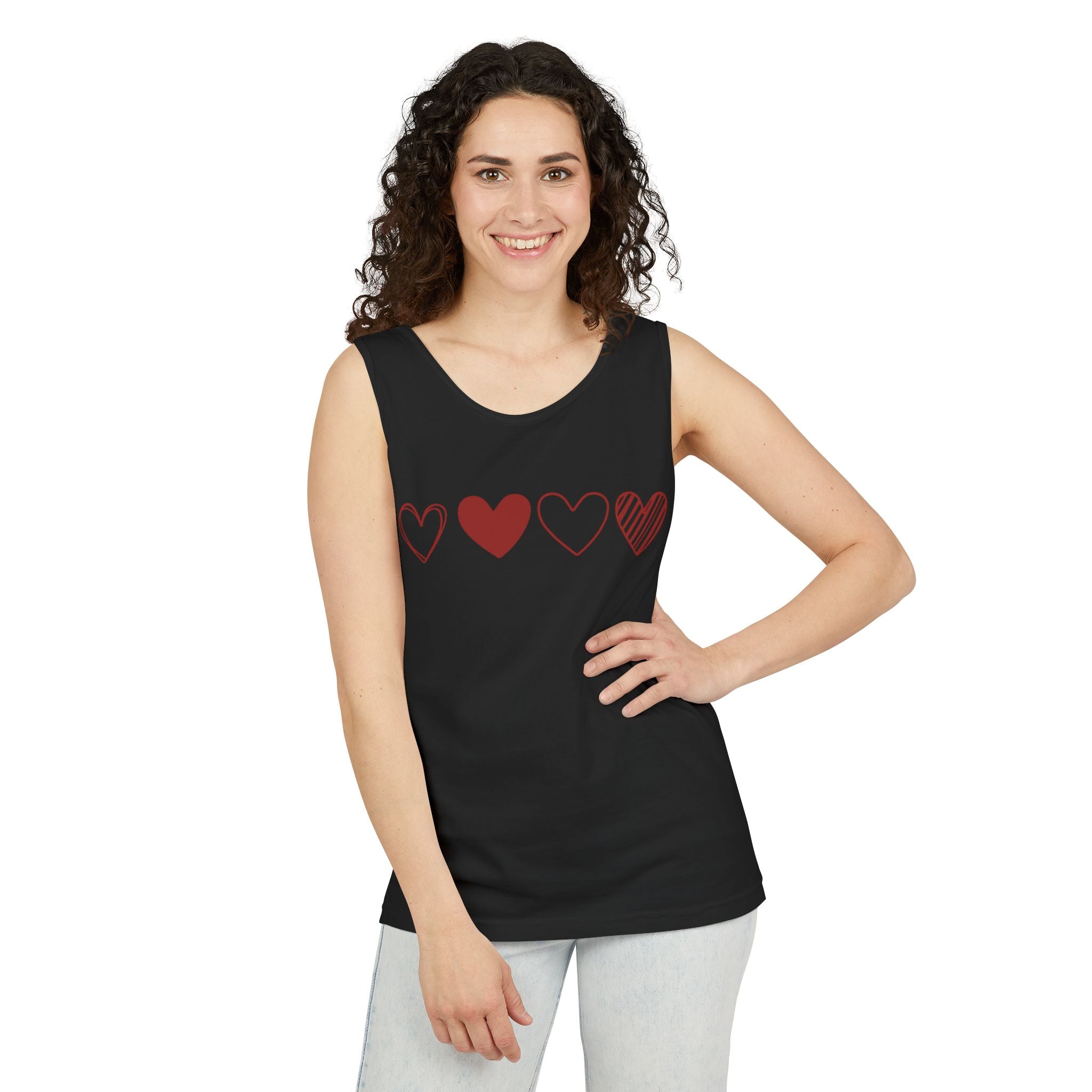 Heart Tank Top, Love Fitness, Shirt with Heart, Love Faith Hope, Shirt for Valentines Day, Love Heart Tank Top, Heart Shirt, Valentine Tank