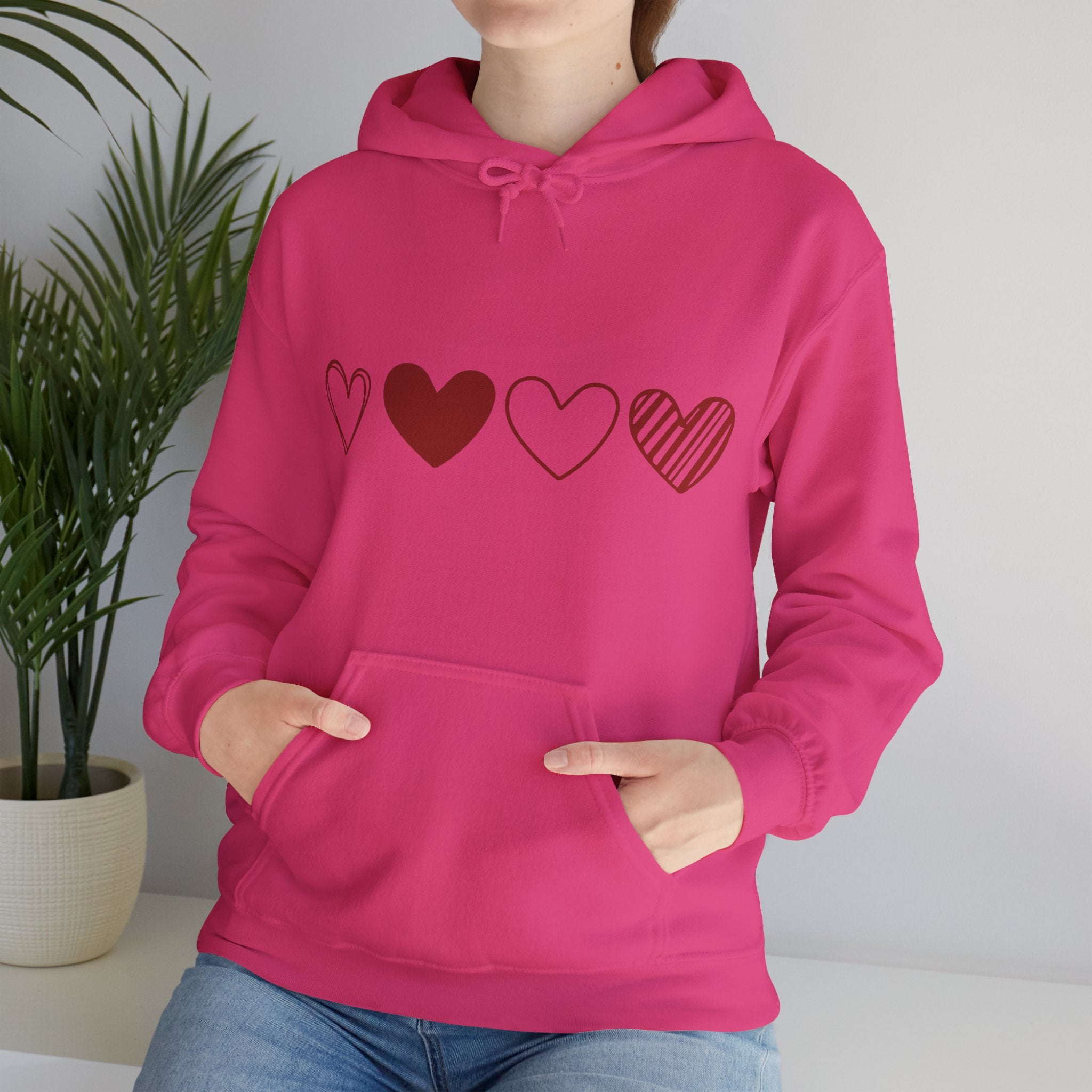 Heart Hoodie, Valentines Day Hooded Sweatshirt, Couple Gift Shirt, Red Heart Hoodie, Valentines Day Hoodie, Heart Gift for Women, Valentine