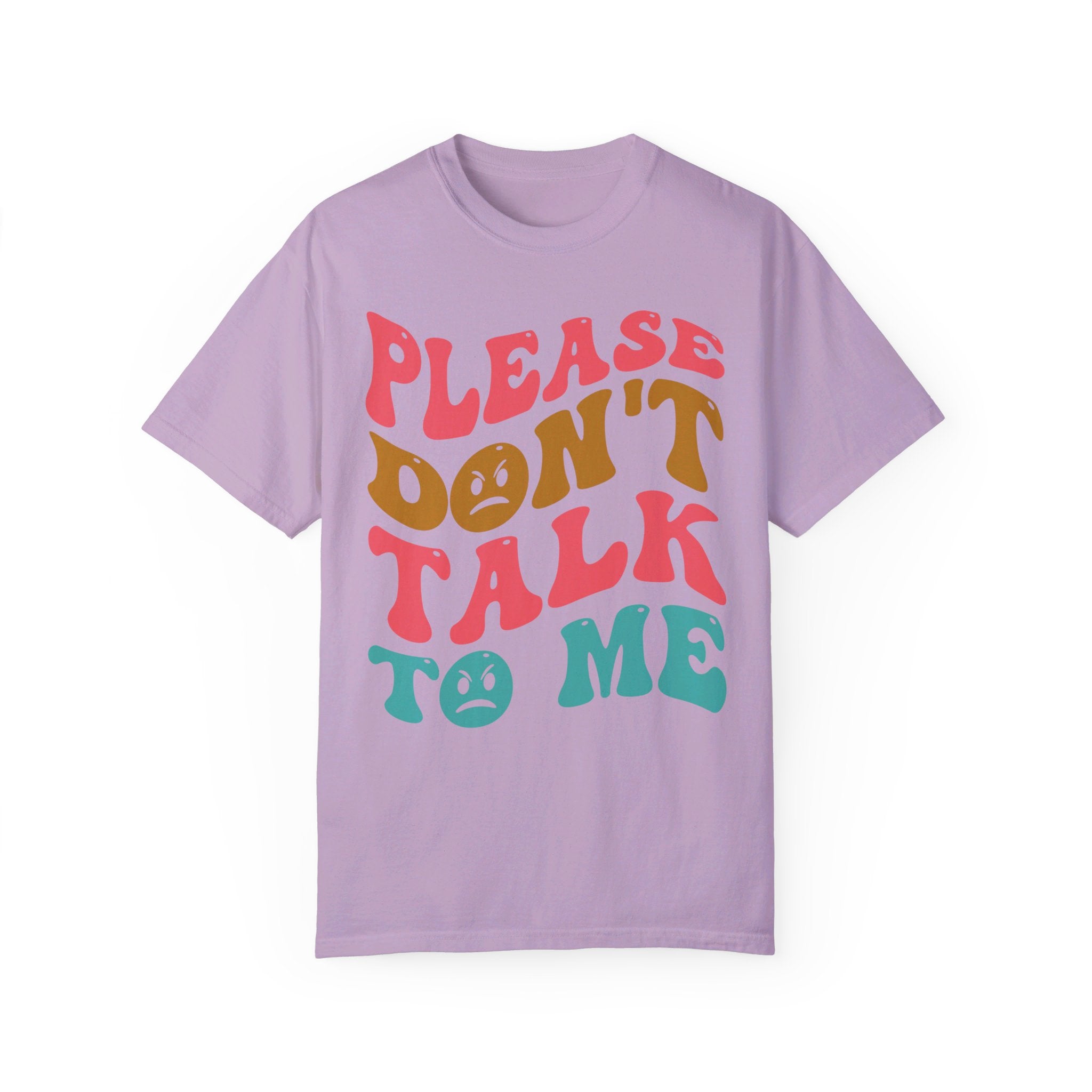 Please don't talk to me shirt, Funny introvert shirt, Words on back retro, Sarcastic introvert gift