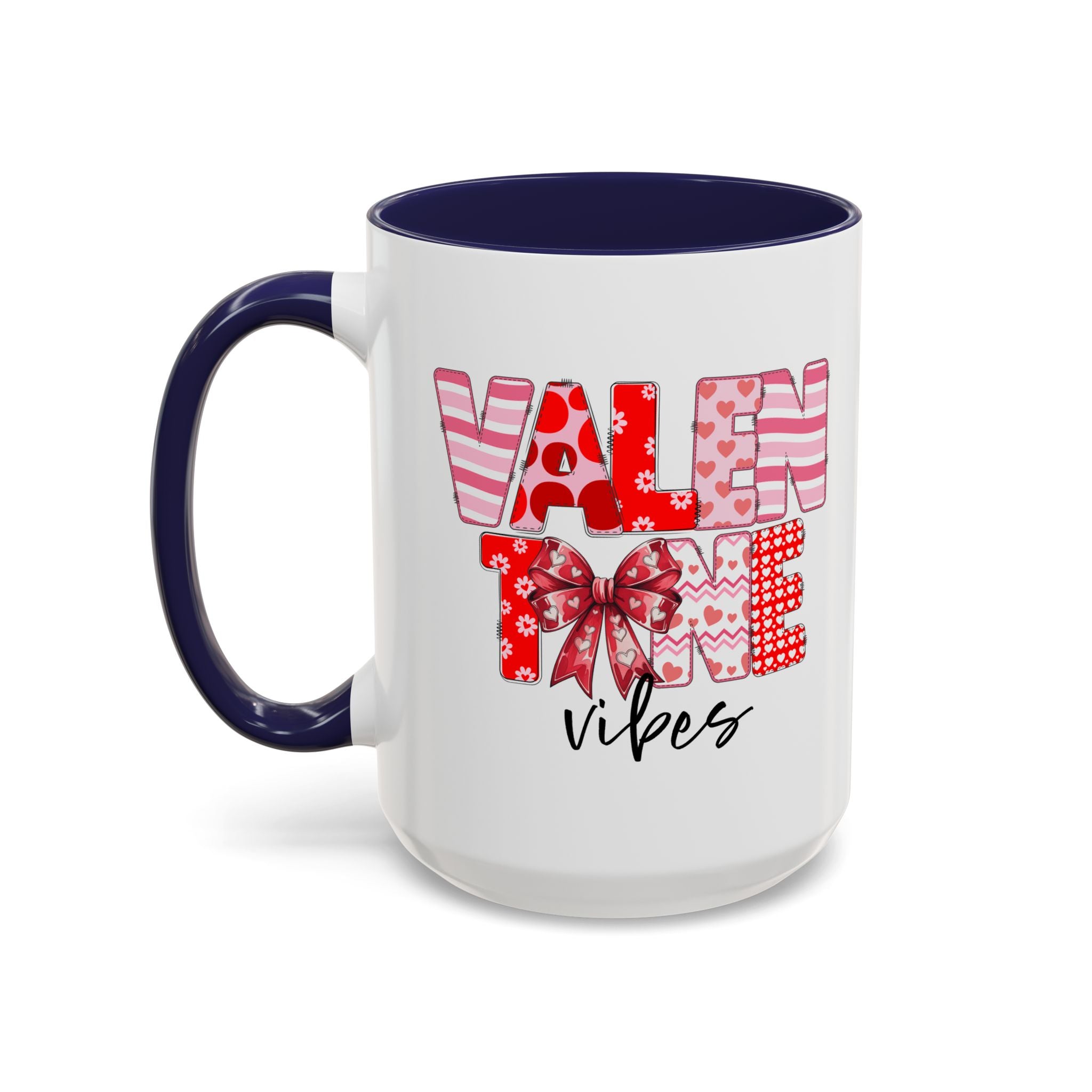 Valentine Vibes Coffee Mug, Coquette Valentine Vibes Mug, Brushstroke Valentine Coffee Cup, Gift For Her