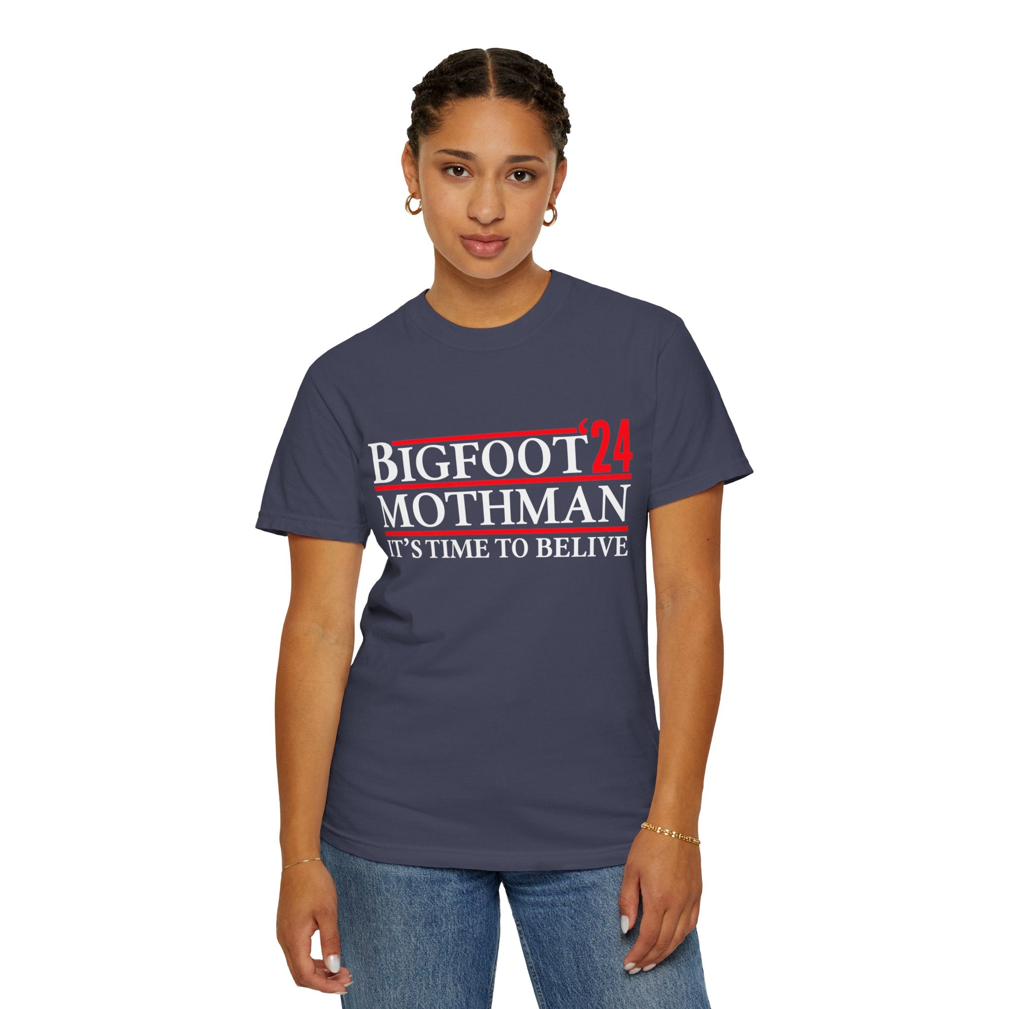 UNIDAZE Bigfoot Mothman 2024 President Election Shirt, Funny Vote Bigfoot Political Satire Humor Tee, Unique T-Shirt Gift for Men and Women Printify 2024 election shirt bigfoot lover shirt bigfoot shirt bigfoot usa Cotton Crew neck DTG for president funny 2024 election funny bigfoot shirt funny election shirt joke shirt Men's Clothing mothman shirt Oversized political satire sasquatch shirt T-shirts TikTok Unisex vote bigfoot Women's Clothing