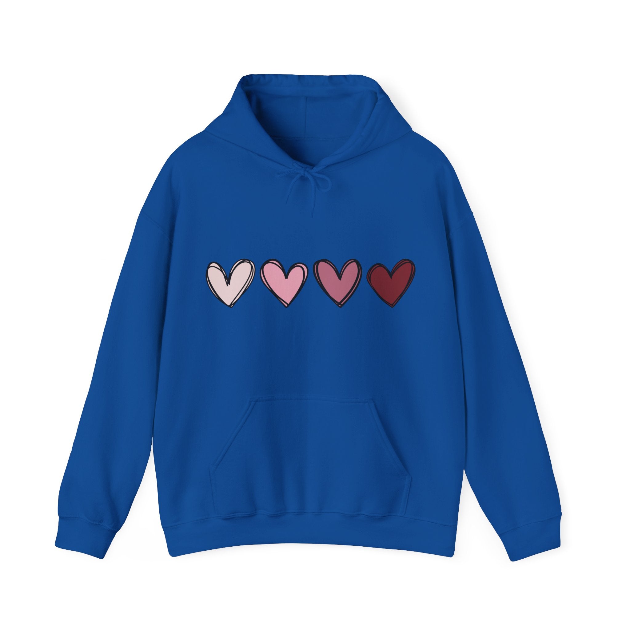 Valentine Double Heart Hoodie, Cute Valentine Hoodie, Valentine Sweatshirts, Vintage Valentine Hooded Sweatshirt, Valentine Pullover