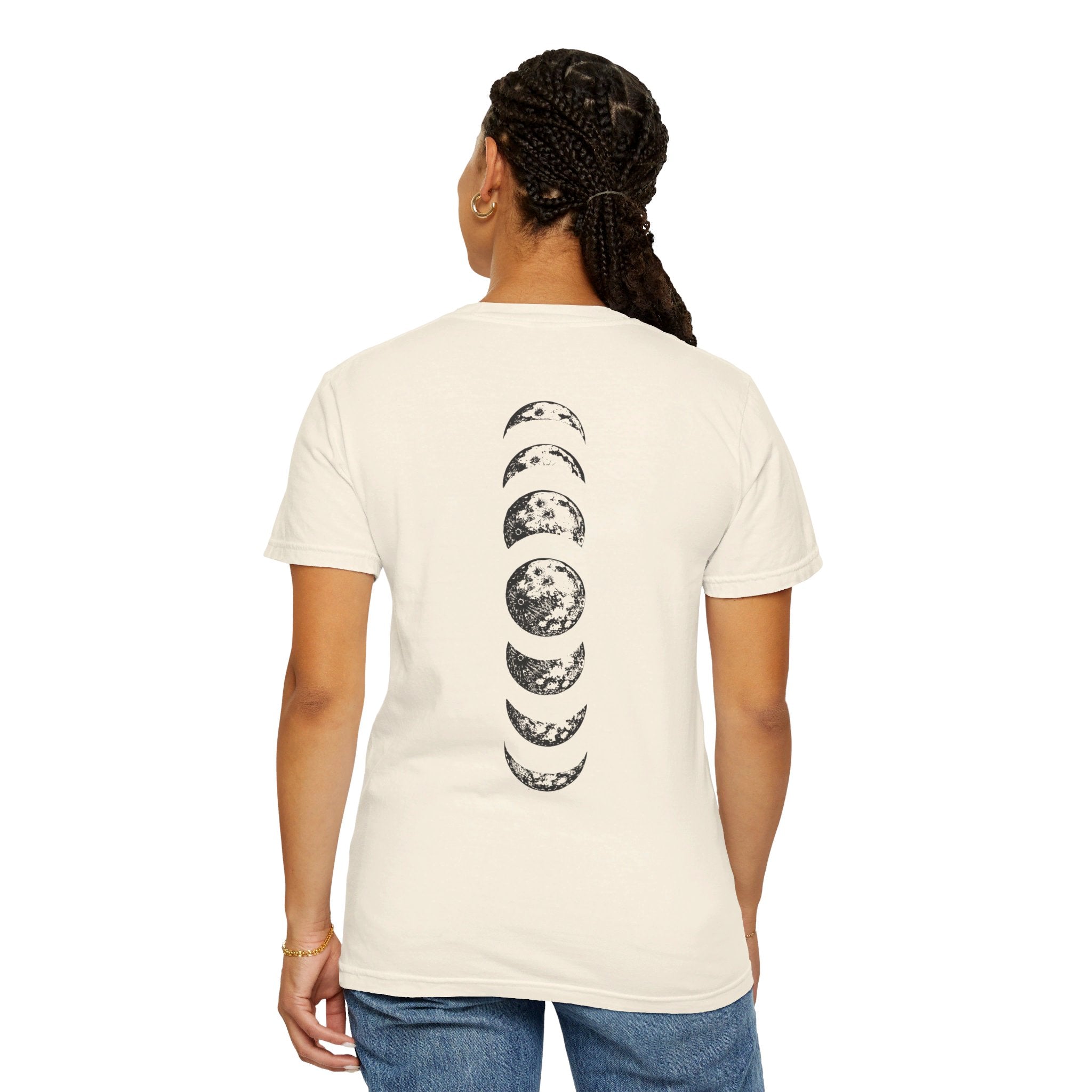 Moon Phases Shirt, Moon Shirt, Moon Tee, Moon Phases Tee, Celestial Shirt, Astrology Lover Tshirt, Space Lover Shirt, Boho Shirt, Back Printed