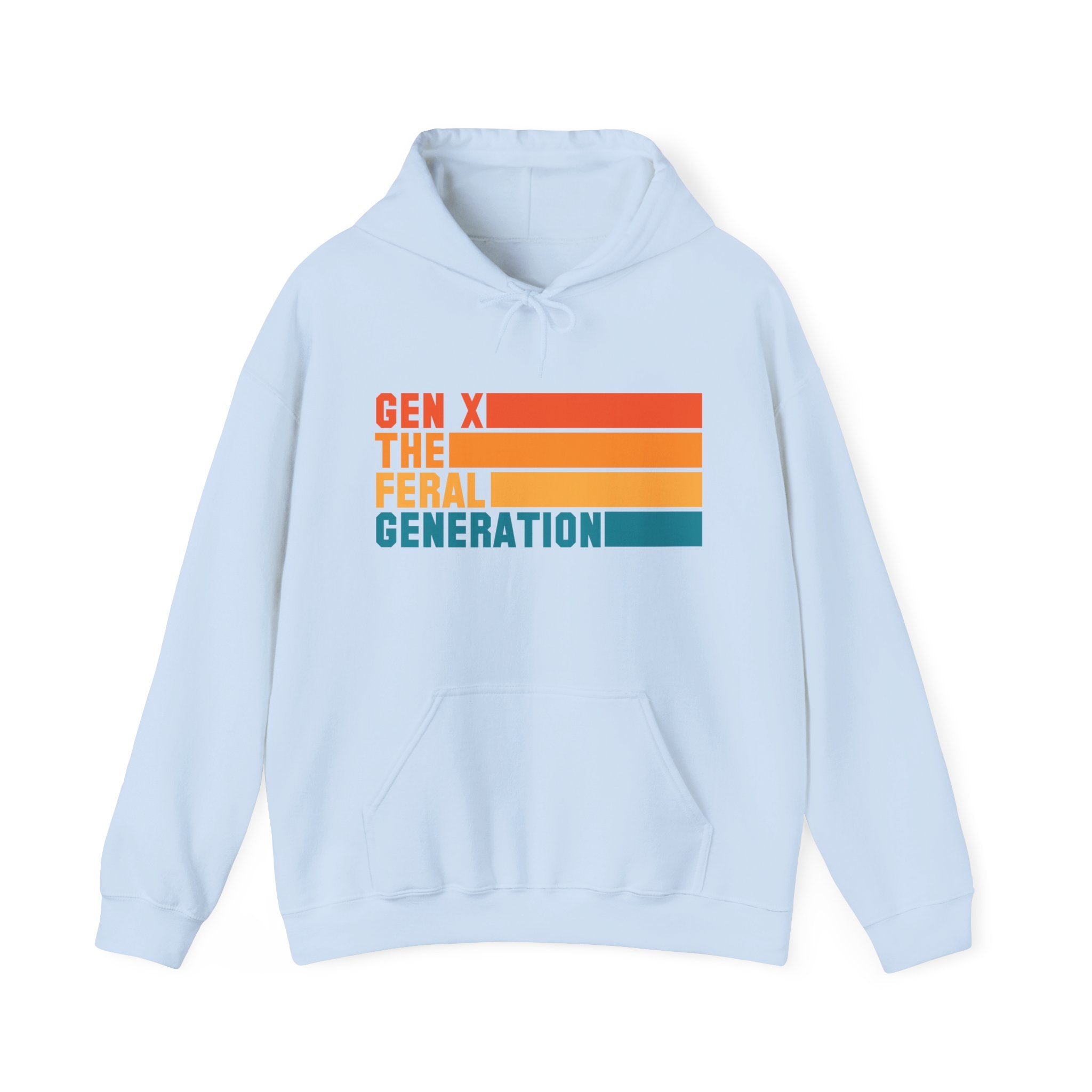 Gen X The Feral Generation Hoodie, Gen X Hoodie, Generation X Hoodie, Retro Gen X Hooded Sweatshirt, Cute Gen X Hoodie, Trendy Gen X Hoodie