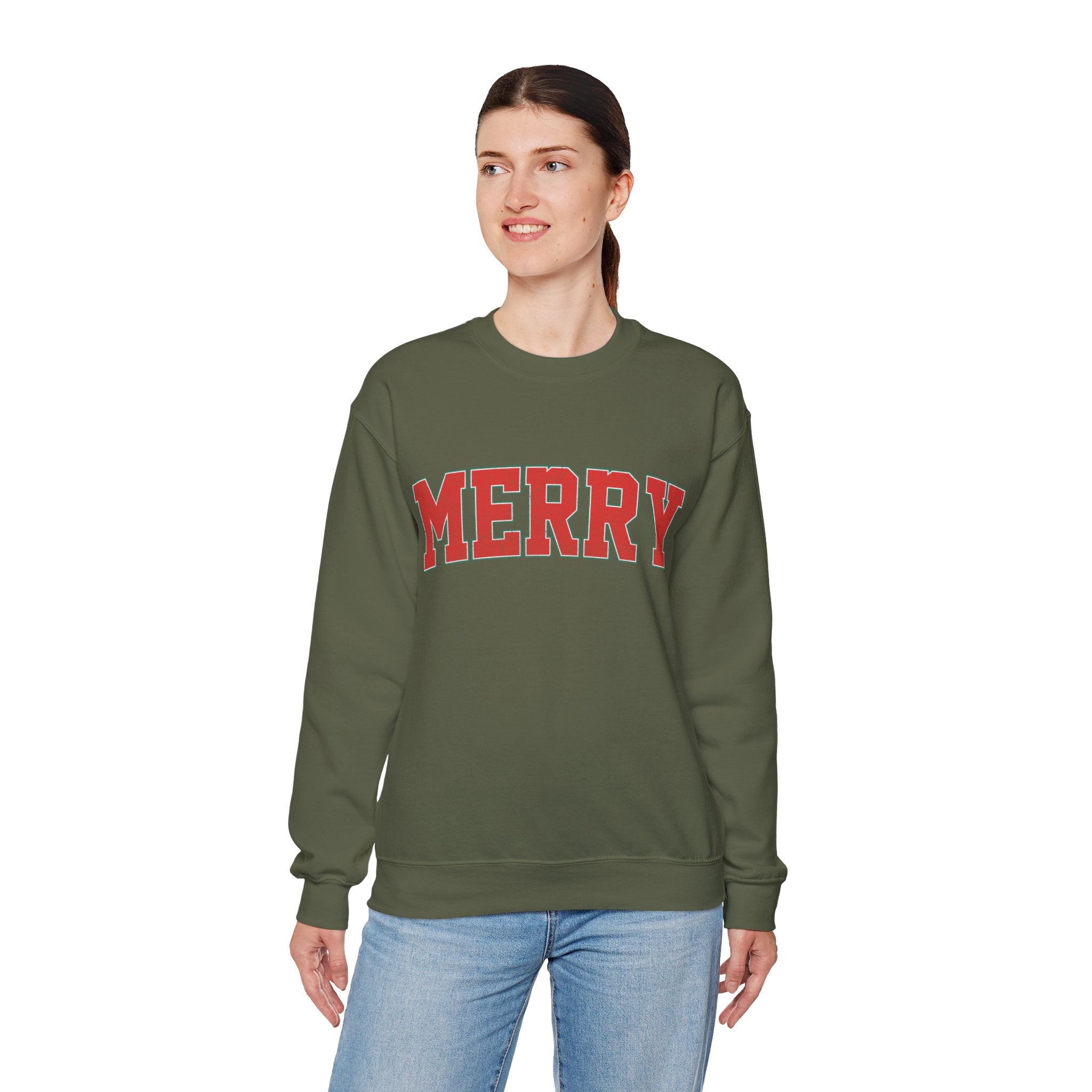 Merry Christmas Sweatshirt, Christmas Shirts, Cute Winter Sweater, Christmas Shirt for Women, Christmas Crewneck Sweatshirt, Holiday Sweater