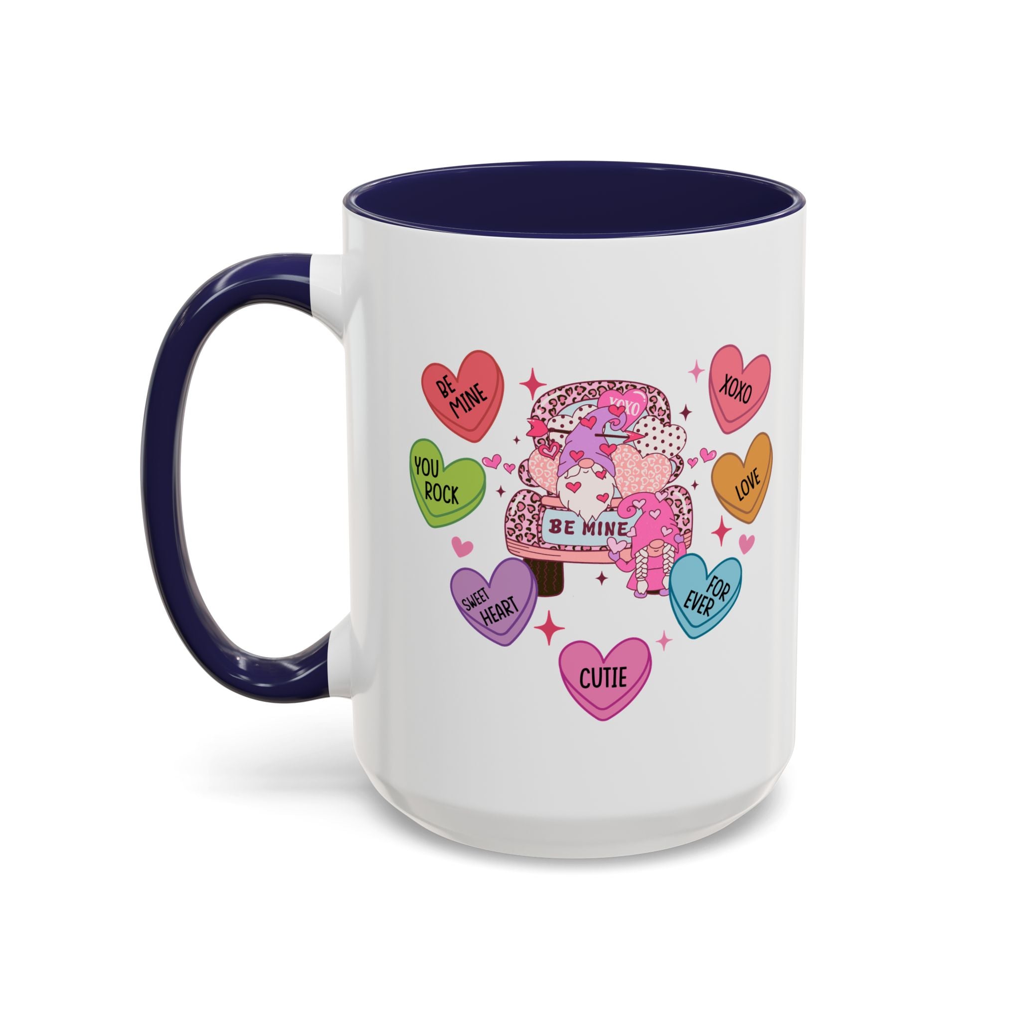 Candy Hearts Coffee Mug, Valentine's Conversation Hearts Mug, Valentines Day Coffee Mug, 15 oz 11 oz Mug, Pink Hearts Coffee Mug, Valentines Kitchen, Gift for Her