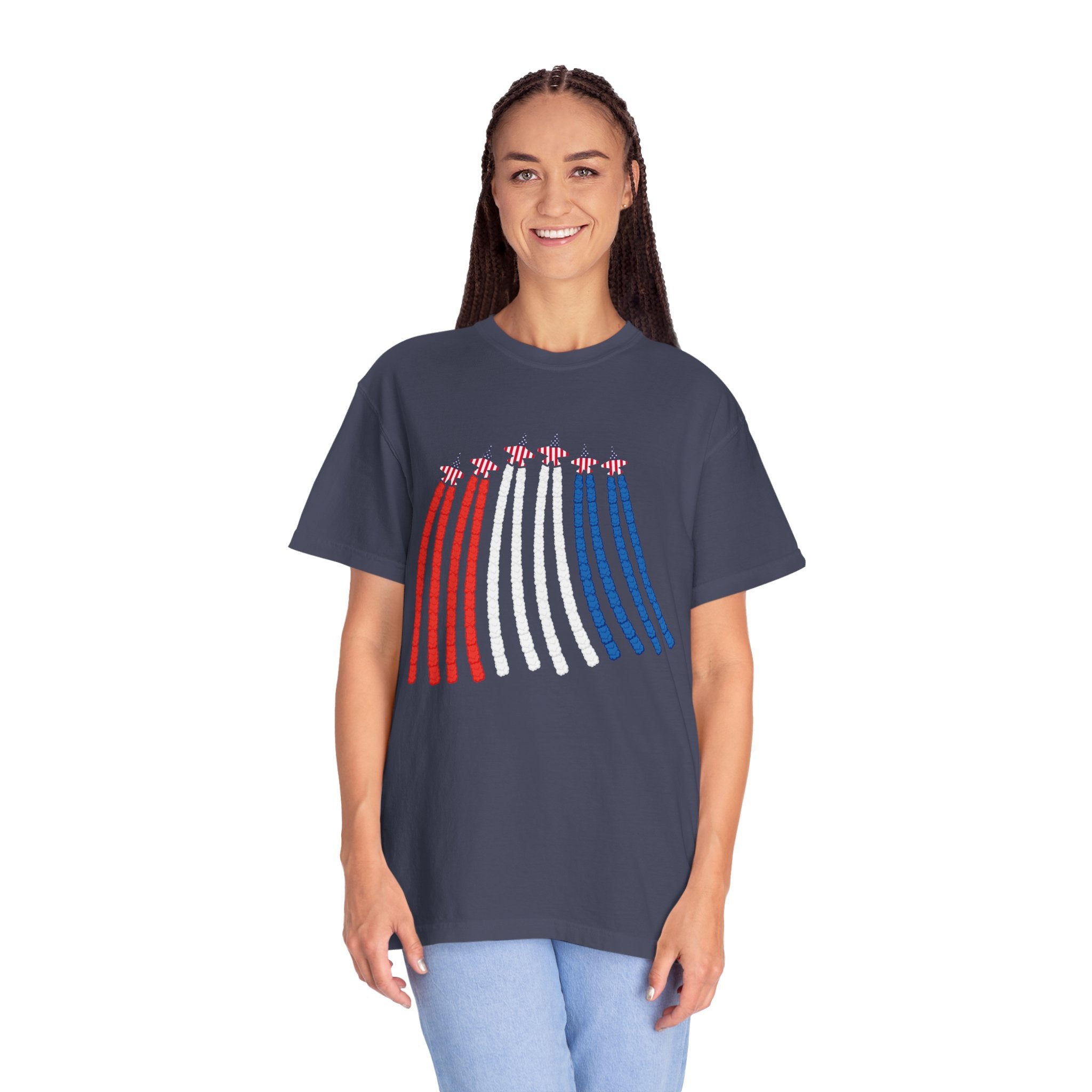 USA Air Force Flyover TShirt, Red White Blue Shirt,4th Of July Shirt, American Flag Tee, Air Force Shirt, Freedom Shirt, Airplane Show Shirt