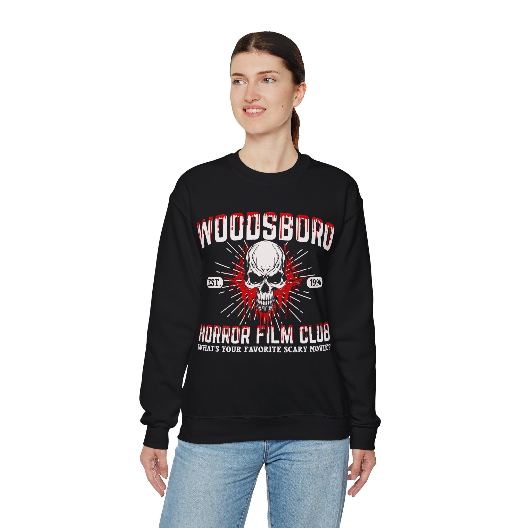 Woodsboro Sweatshirt, Woodsboro Horror Film Club Shirt, 90s Horror Movie Tee, Horror Movie Shirt, Woodsboro High Sweater, Horror Movie Gifts