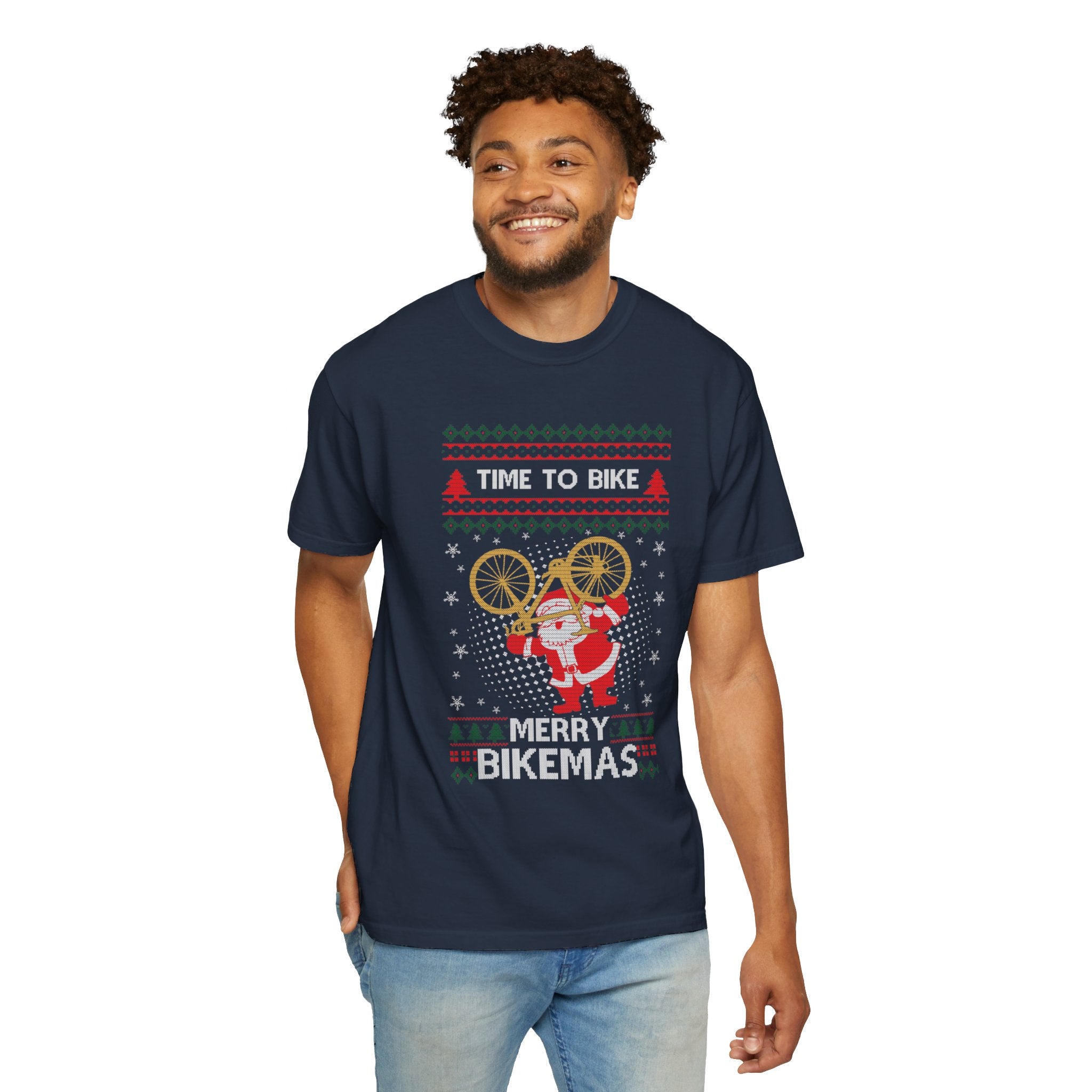 Funny Ugly Time To Bike Tshirt, Merry Bikemas Shirt