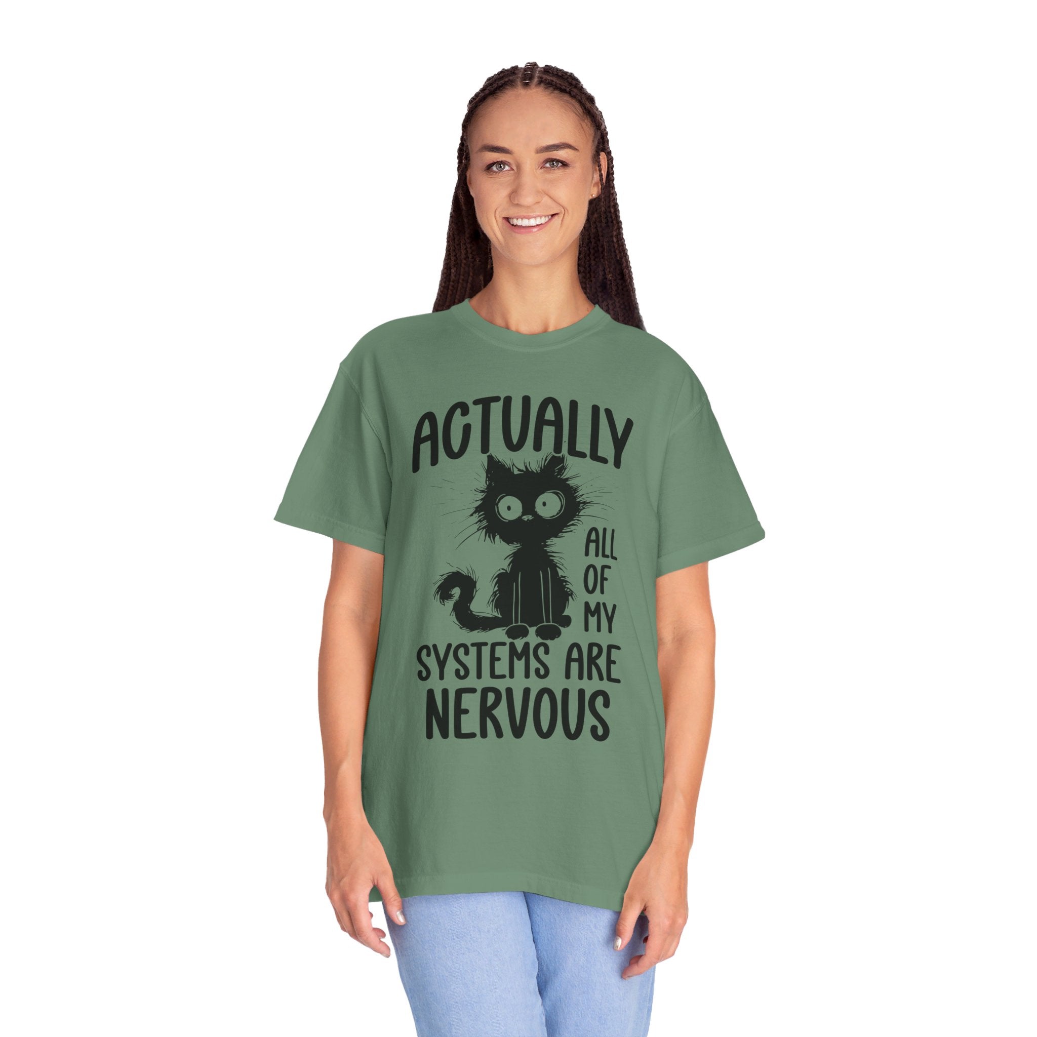 Actually All of My Systems Are Nervous Shirt, Raccoon Shirt, Mental Health Shirt, Anxiety Tshirt, Funny Tshirt, Vintage Retro Graphic Shirt