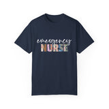 Floral Emergency Nurse Shirt, Emergency Nurse T-Shirt, Emergency Room Nurse Tshirt, Emergency Department Gift For New Er Nurse