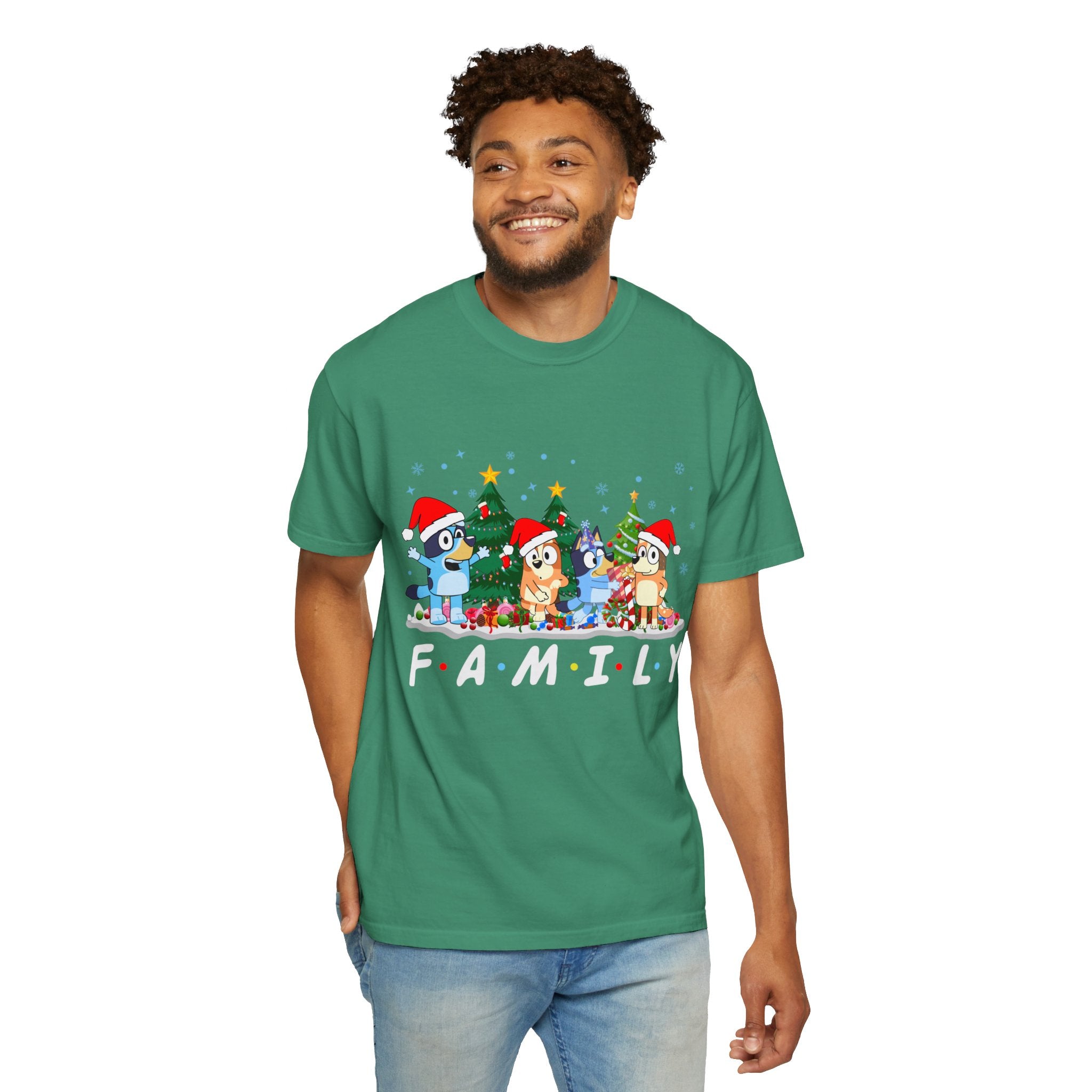 Christmas Bluey Family Shirt, Bluey Party Shirt, Christmas Family Bluey Shirt, Bluey Christmas Trip Shirt, Bluey Theme Tee