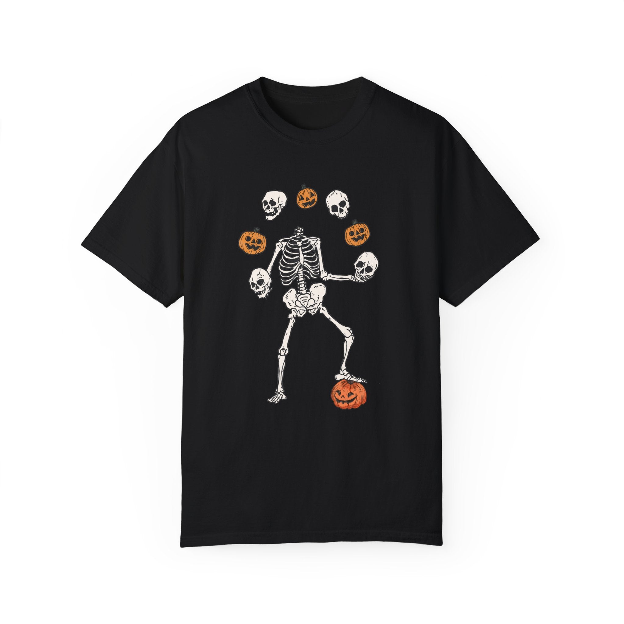 Dancing Skeleton Pumpkin Shirt, Retro Halloween Shirt, Womens Halloween Shirt, Cute Fall Shirt, Spooky Season, Pumpkin Face