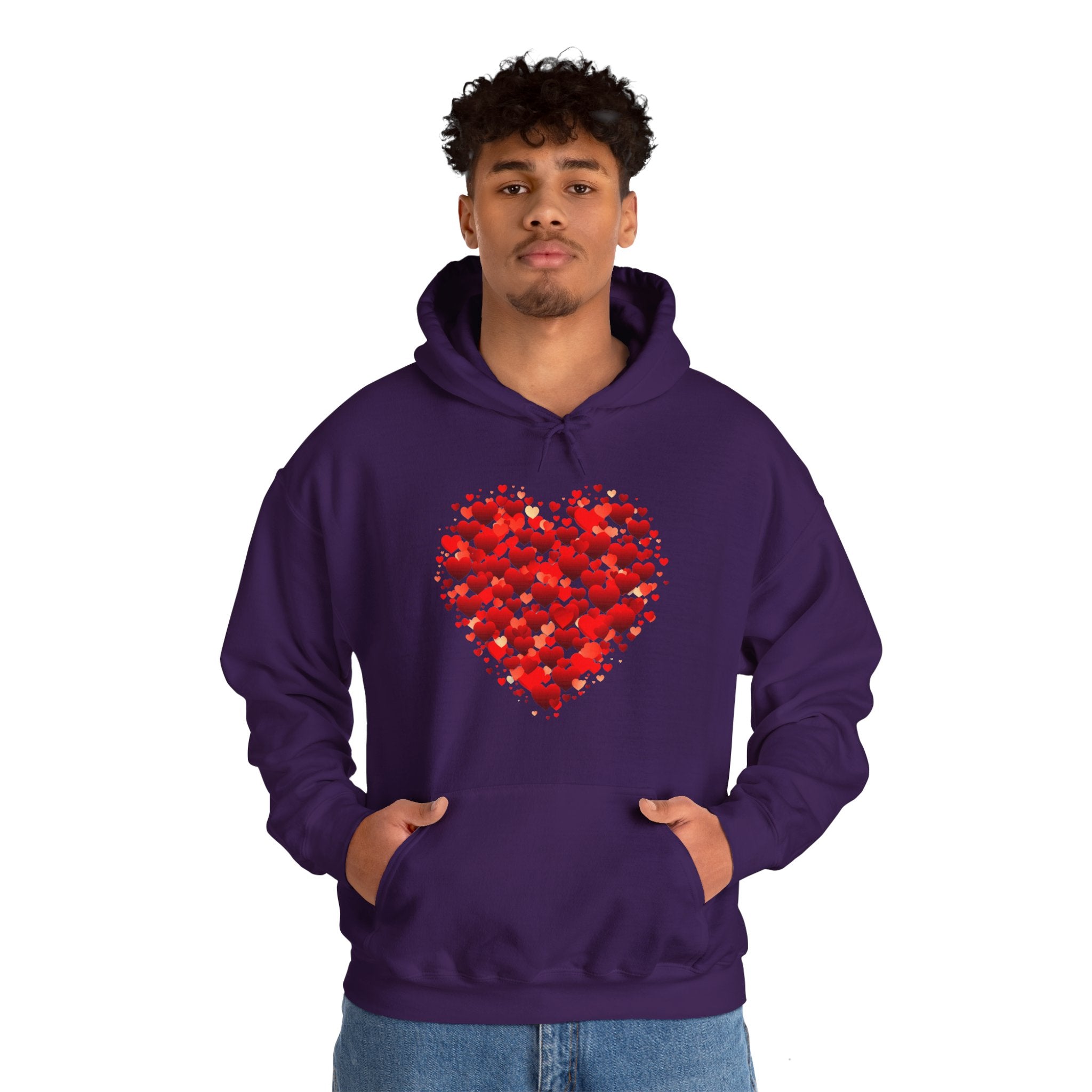 Valentines Day Red Double Heart Hoodie, Valentines Shirt, Valentines Double Heart Hoodie, Red Heart Shirt, Valentines Love Shirt, Love Sweater