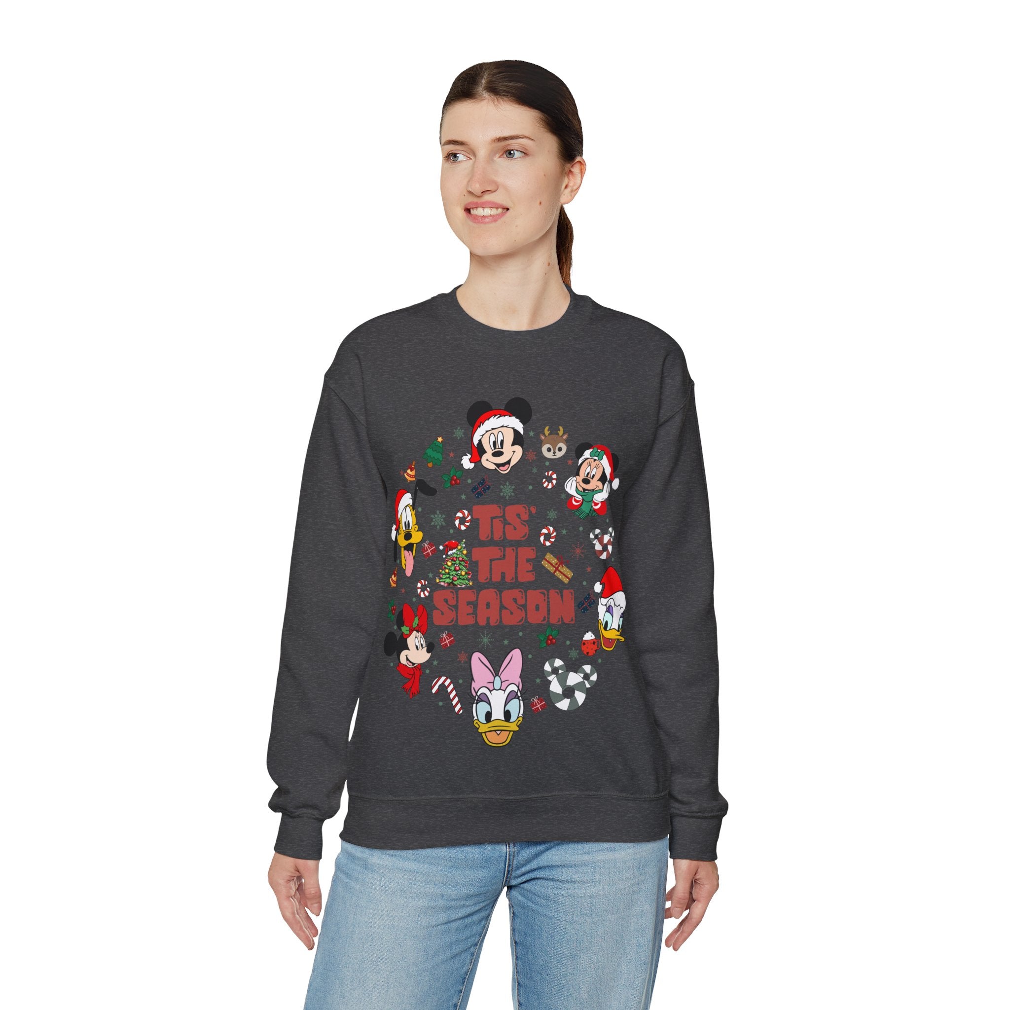 Mickey Tis The Season Sweatshirt, Disney Christmas Tis the Season Sweatshirt, Mickey and Friends Shirt, Disney Christmas Sweater, Tis The Season Shirt