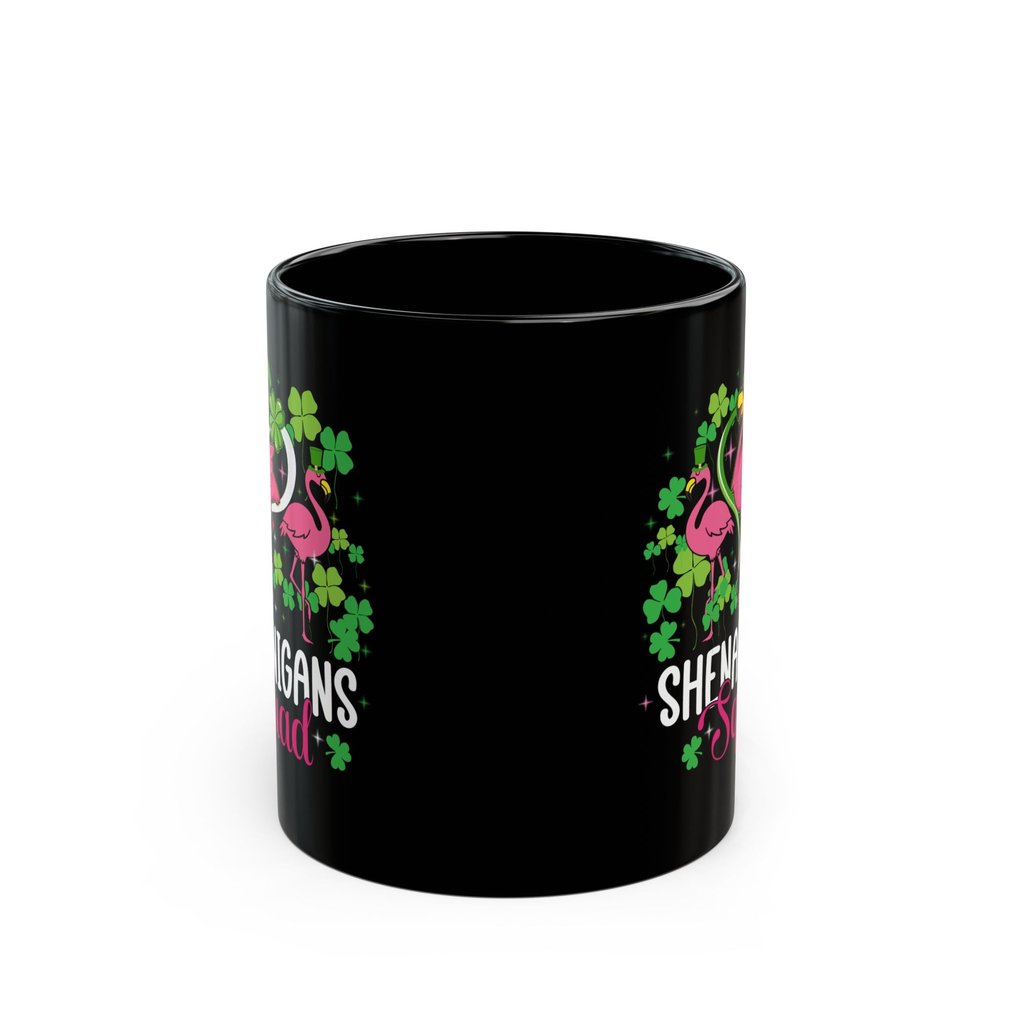 Shenanigan Squad Irish Flamingo Coffee Mug,  St Patricks Day Bird Animal Mug, Coffee Lover Gifts, Flamingo Lover Gift, Flamingo Gifts