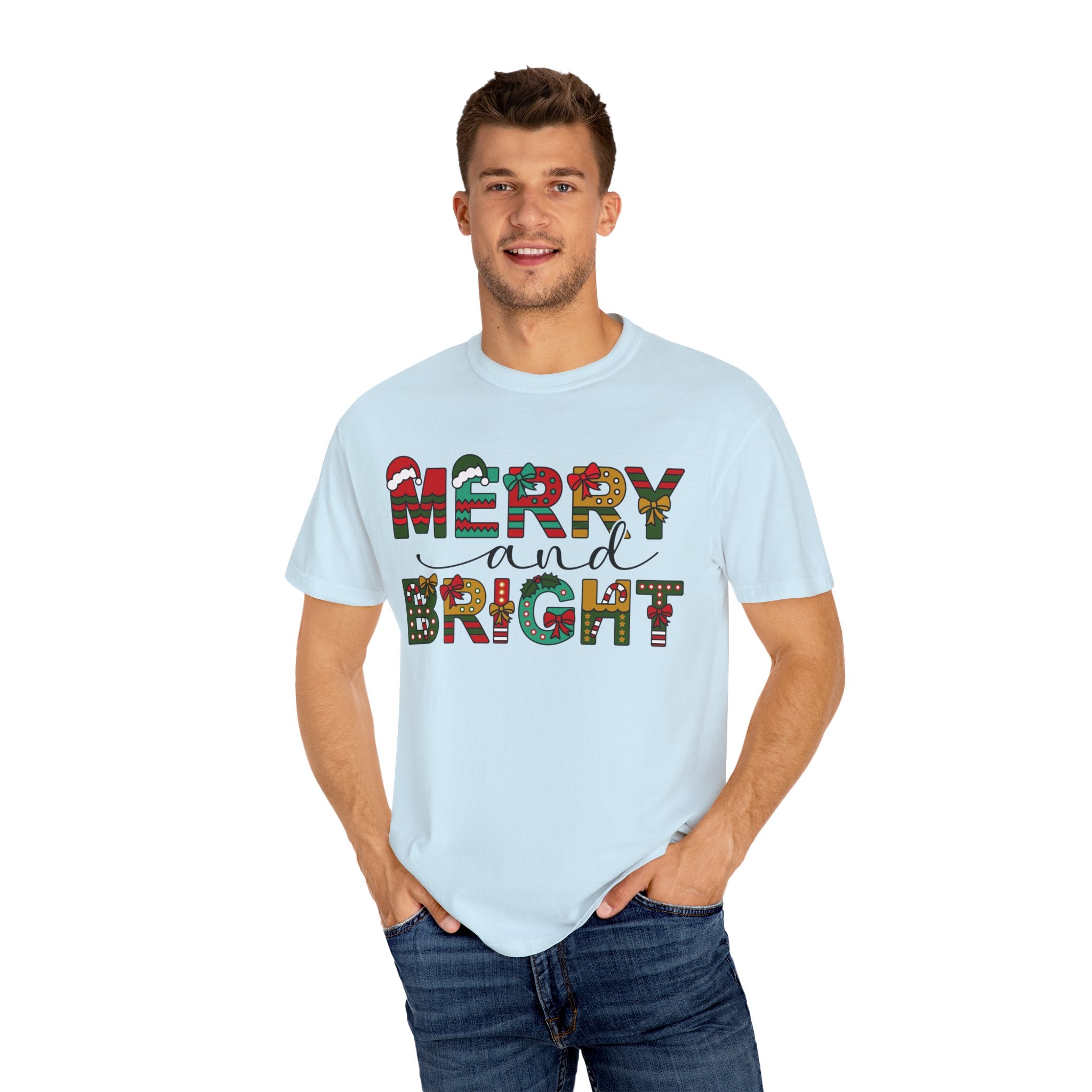 Merry and Bright Shirt, Christmas Tshirt, Family Christmas Shirt, Christmas Shirts for Women, Merry Christmas Shirt