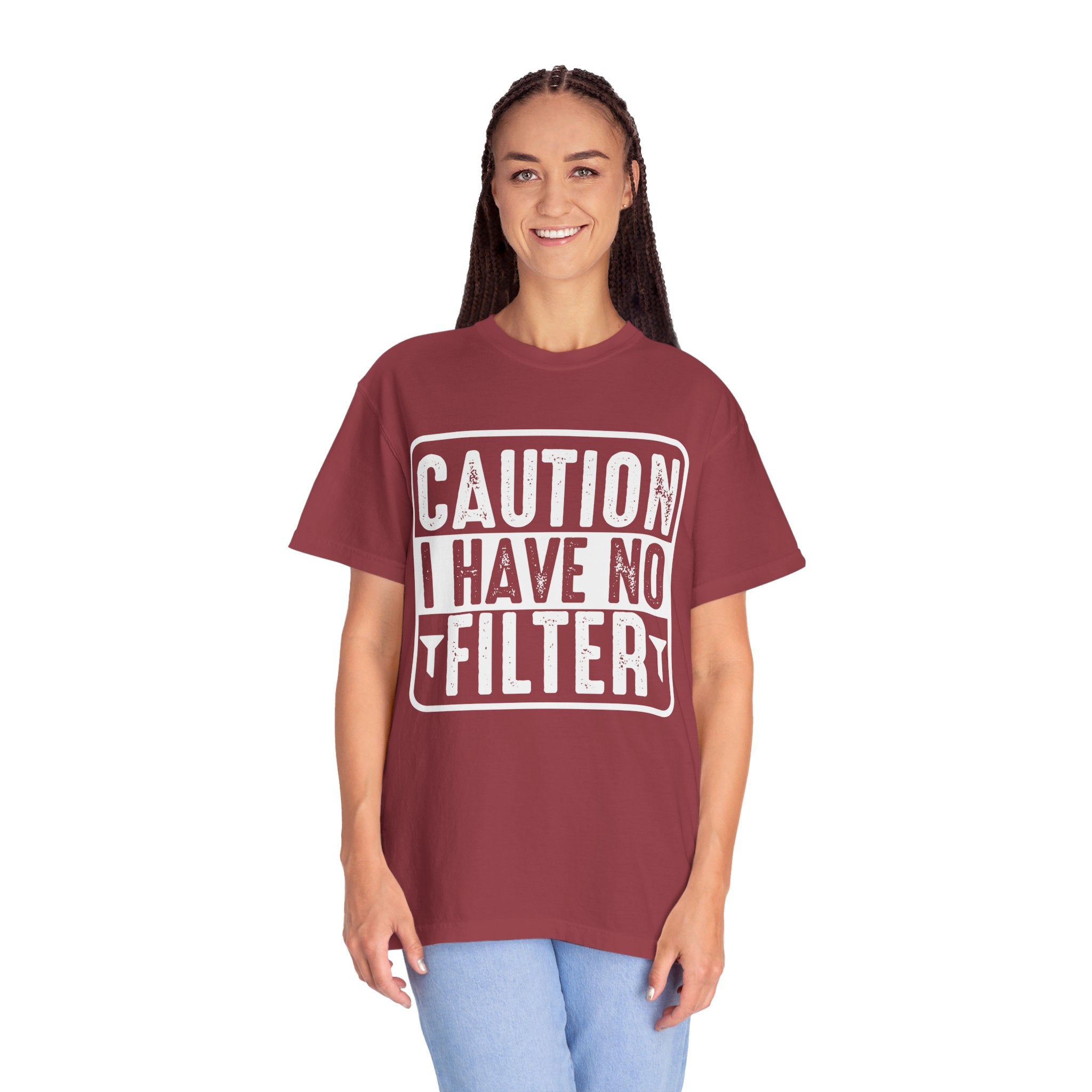 Caution I Have No Filter shirt, Sassy Shirt, Sarcastic tee, Funny Saying Shirt