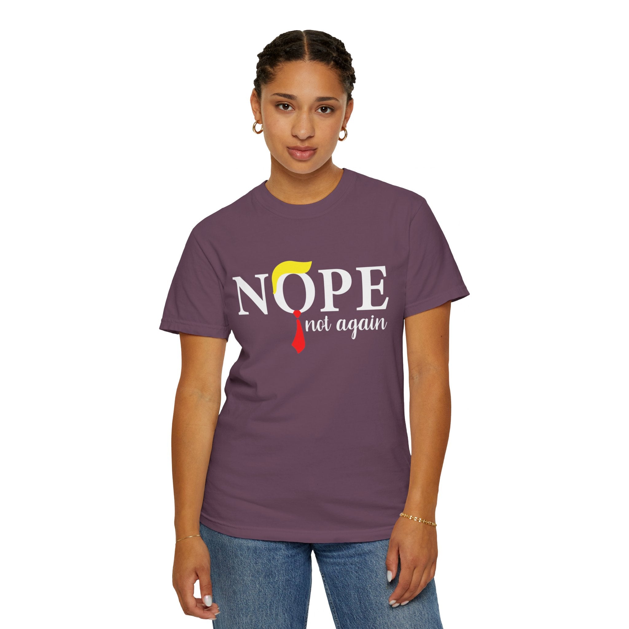 Nope Not Again T-Shirt, Anti-Trump Political T-Shirt, Funny Anti Trump Shirts, Nope Tee, Birthday Gift İdeas For Husband