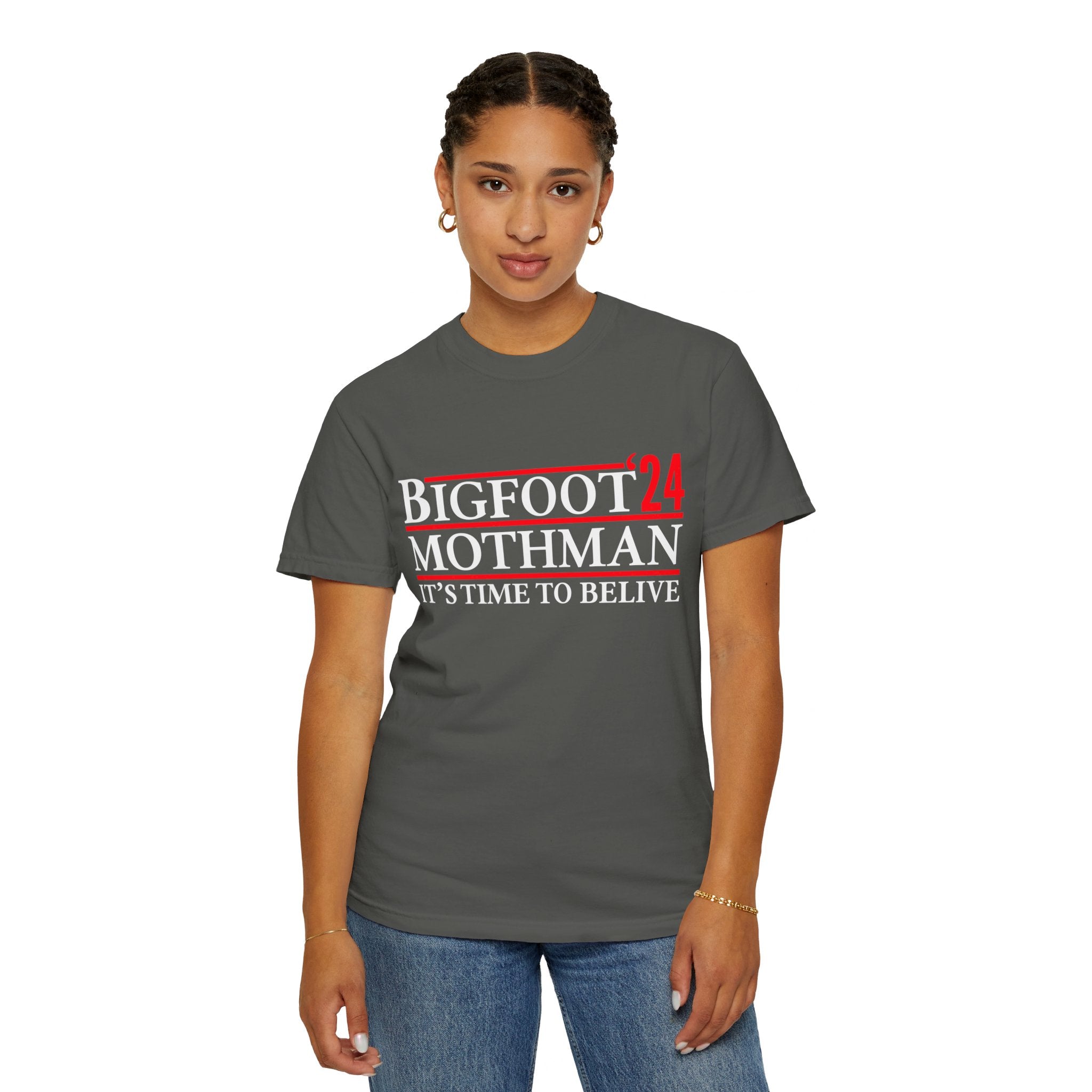 UNIDAZE Bigfoot Mothman 2024 President Election Shirt, Funny Vote Bigfoot Political Satire Humor Tee, Unique T-Shirt Gift for Men and Women Printify 2024 election shirt bigfoot lover shirt bigfoot shirt bigfoot usa Cotton Crew neck DTG for president funny 2024 election funny bigfoot shirt funny election shirt joke shirt Men's Clothing mothman shirt Oversized political satire sasquatch shirt T-shirts TikTok Unisex vote bigfoot Women's Clothing