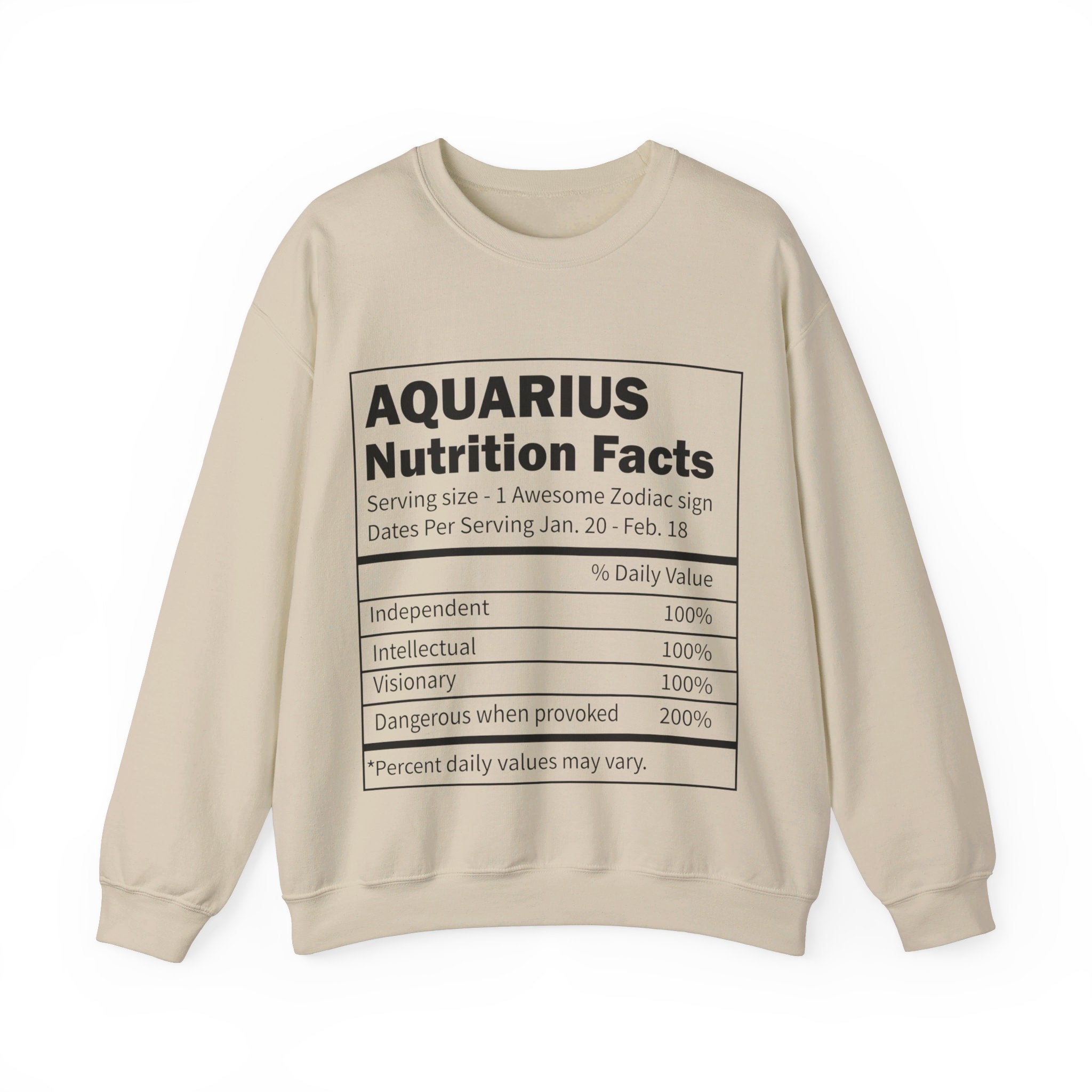 Zodiac Sign Nutrition Facts Sweatshirt, Horoscopes Shirt, Astrology Shirt, Summer Tees, Birthday Gift Ideas for Best Friends, Girl Friends
